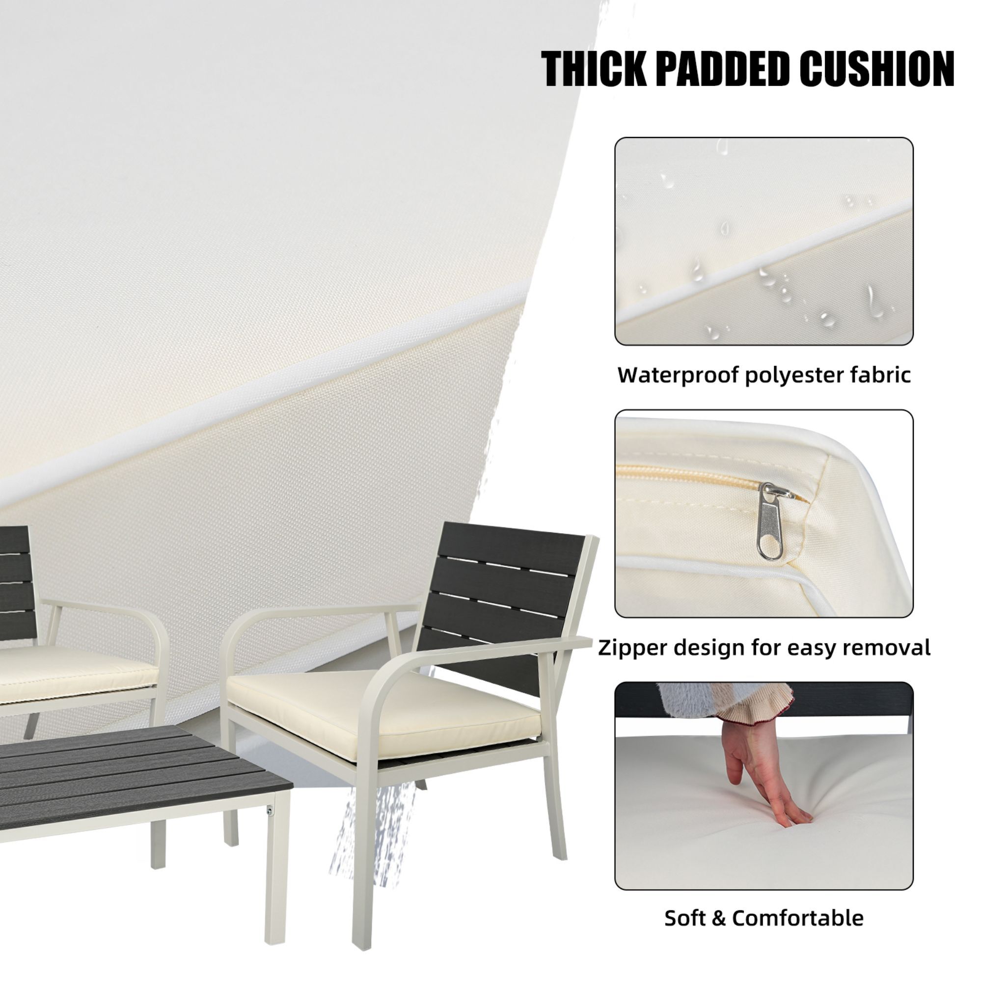 Miki Shinly FCP-8760-02QI Patio-Conversation-Sets - View #6