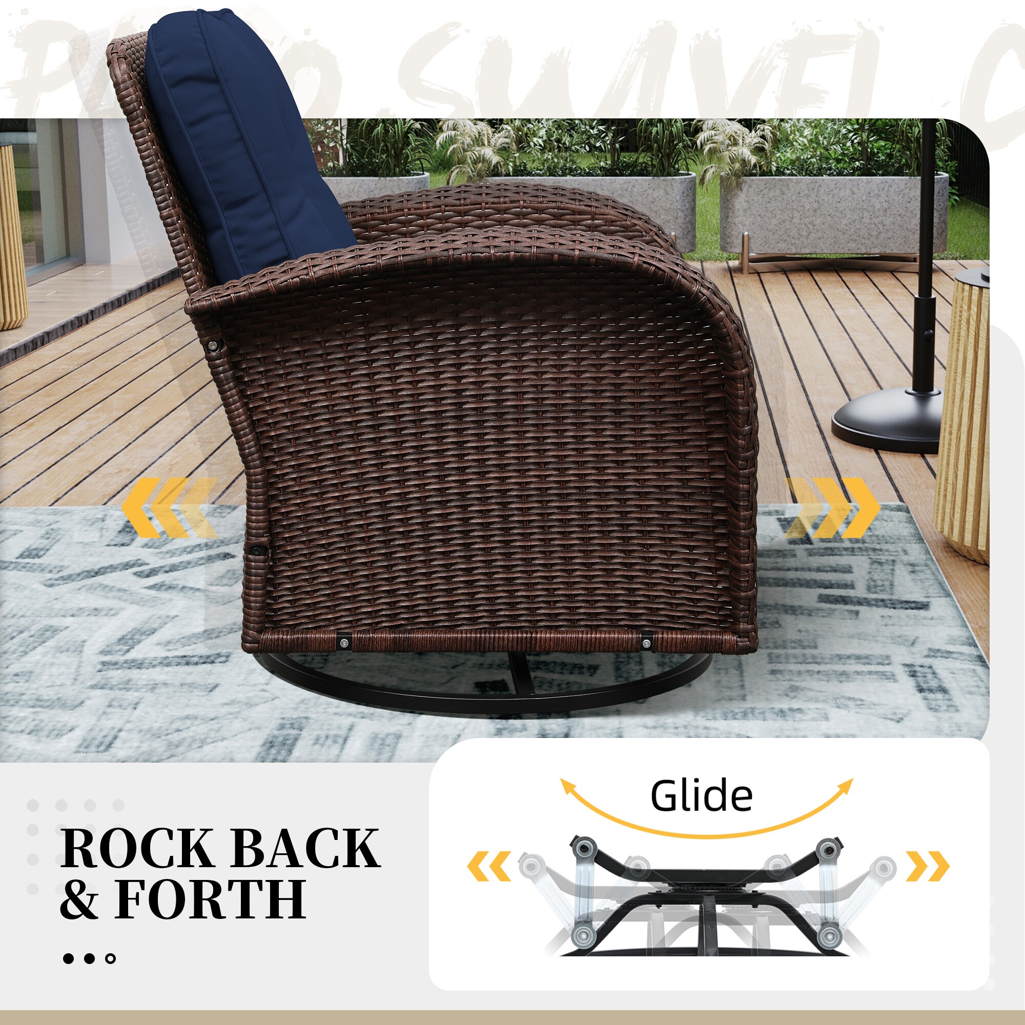 UPHA PL-2CZY11-56SDK-Z2 Patio-Conversation-Sets - View #8