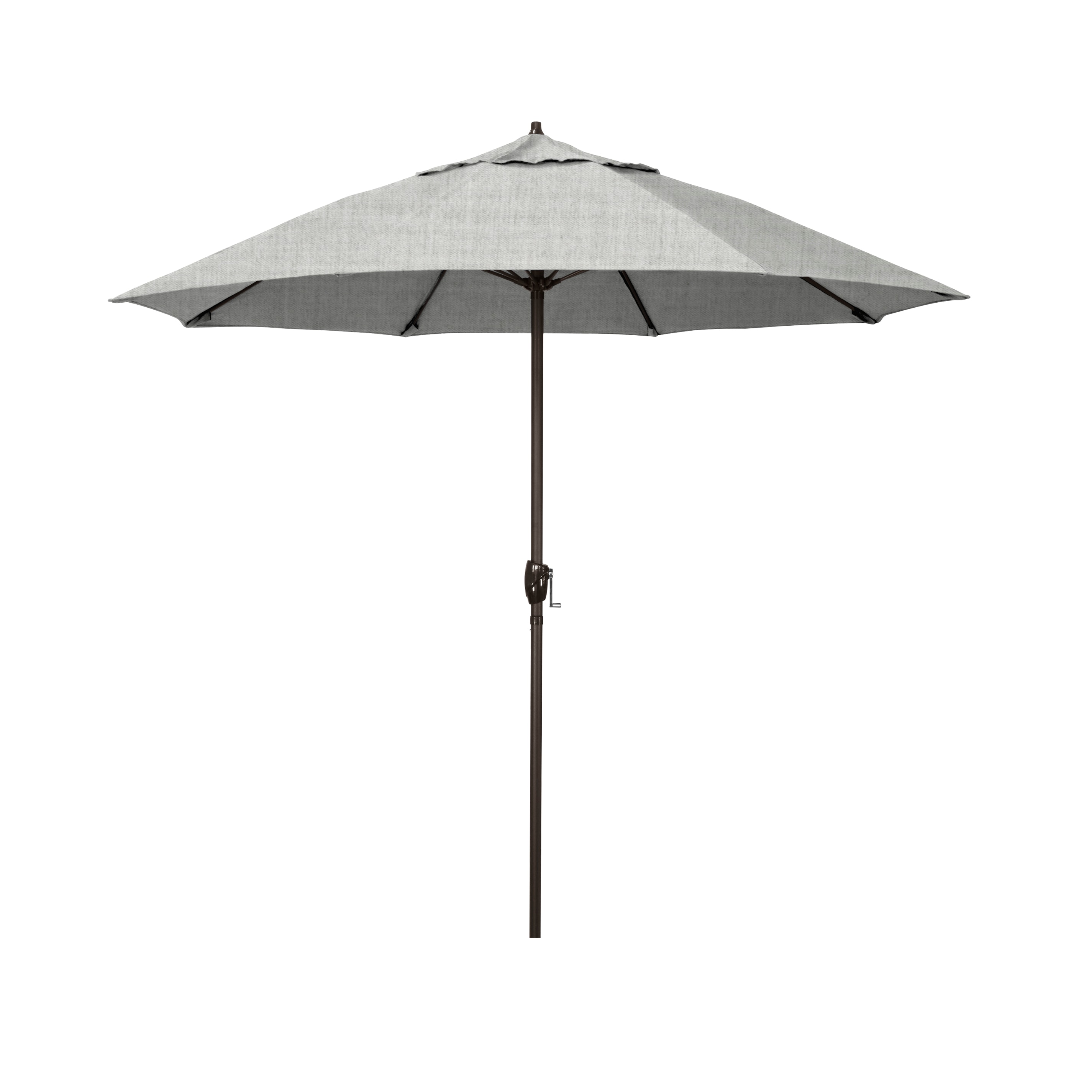 California Umbrella ATAF758117-5402 7.5-ft Aluminum Gray Market Patio Umbrella