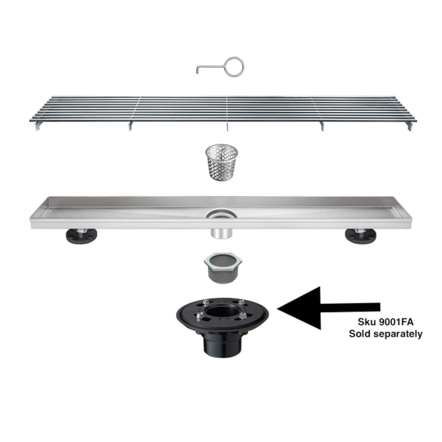 ELEGANTE DRAIN COLLECTION KD01A108-48 Drains-Flanges - View #10