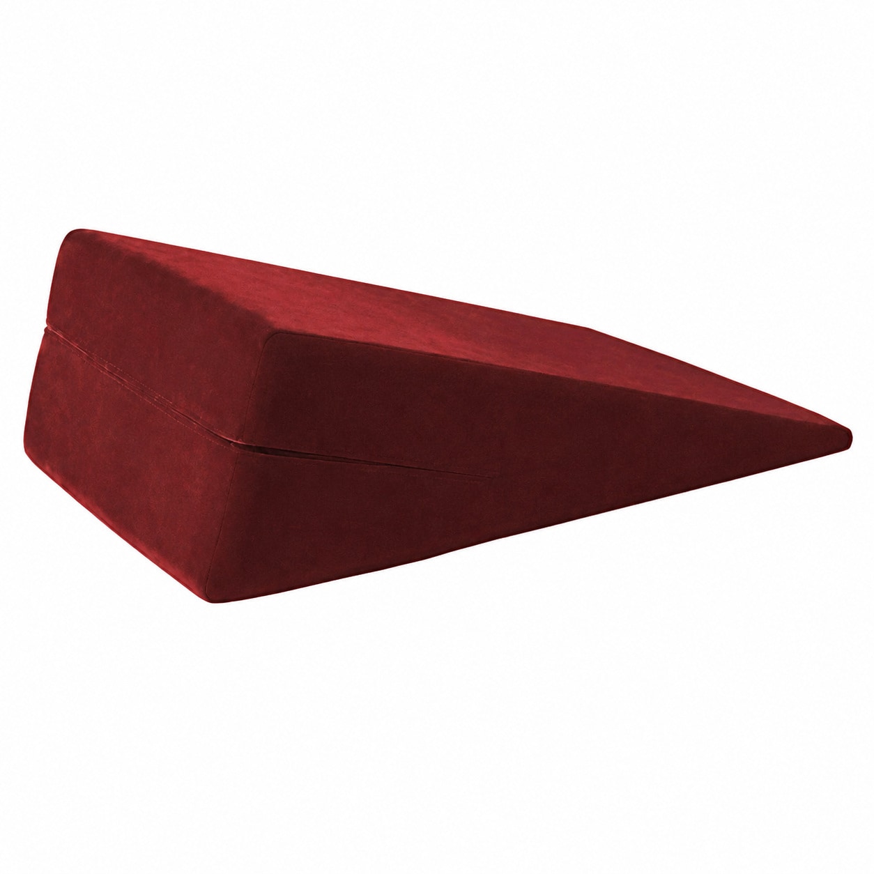 PIGFDK Wine 18 x 18 x 8 Inches Firm Foam Bed Wedge Support Pillow Washable Micro Suede Cover Elevated Sleeping Reading Comfort