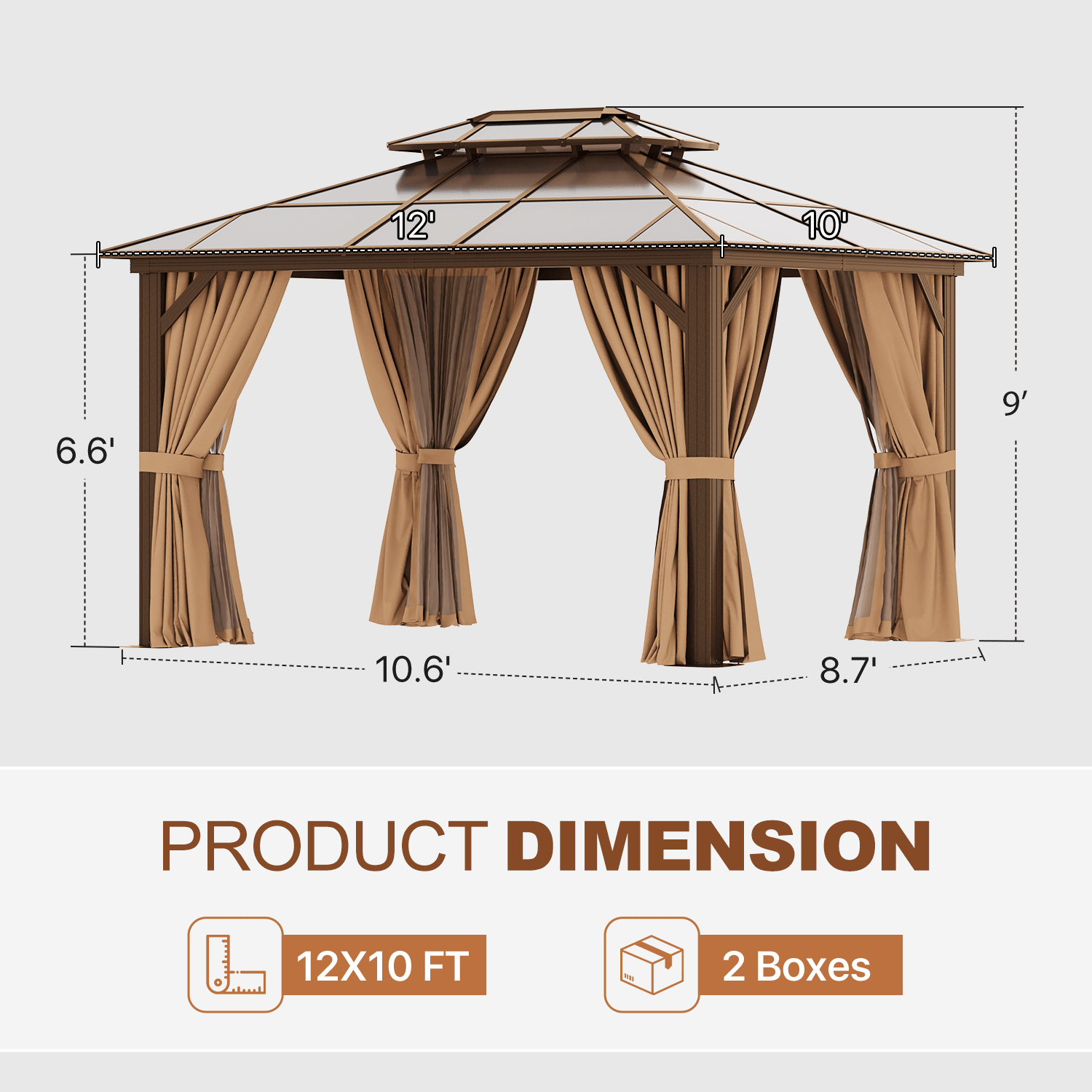 Sunmthink GBSM36R05 Wood-Resin-Gazebos - View #6