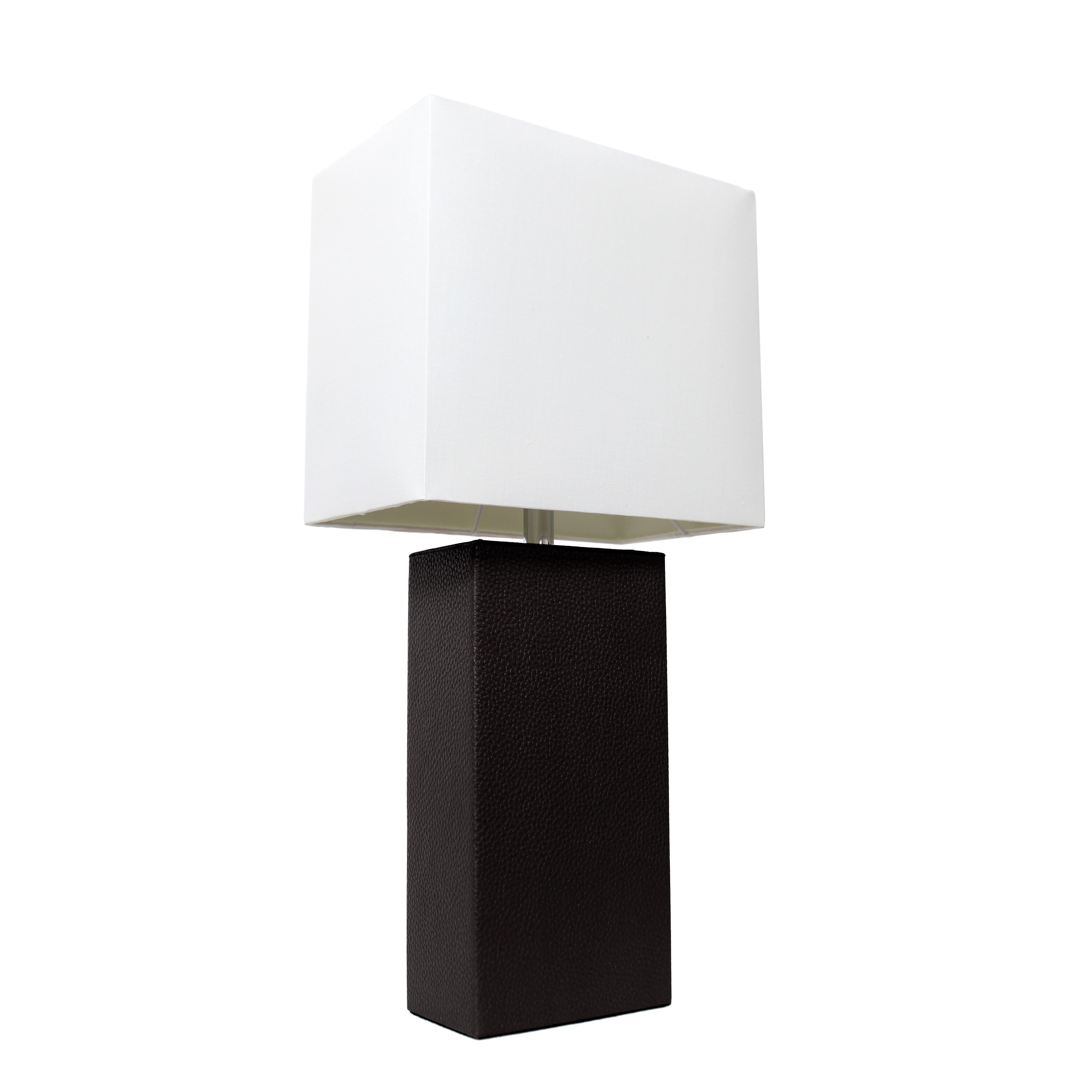 Elegant Designs LT1025-BLK Monaco Avenue 21-in Black Table Lamp with Fabric Shade