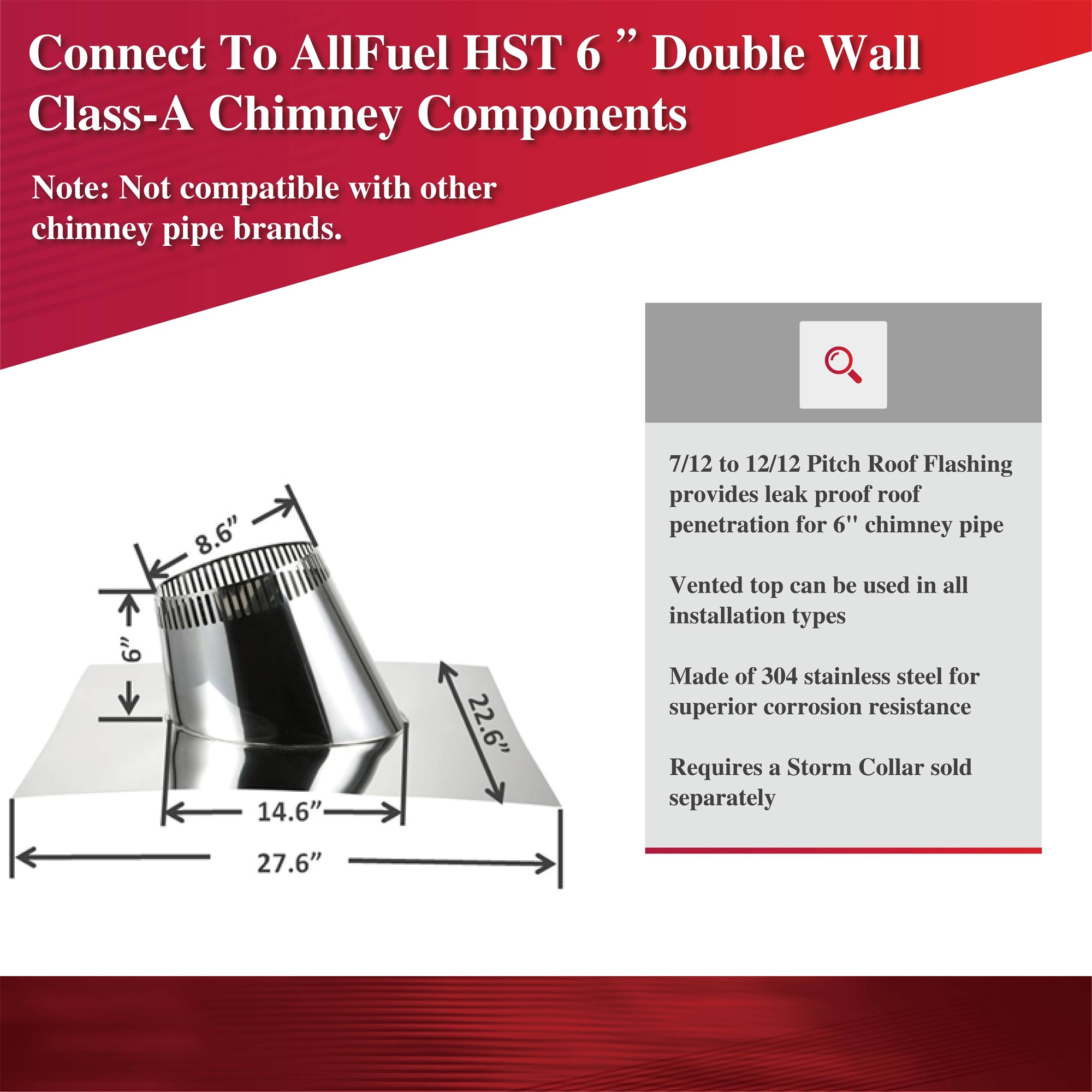 AllFuel HST 6 Cleanout Tee Chimney Pipe Accessory Kit for Installation in  the Chimney Pipe Accessory Kits department at