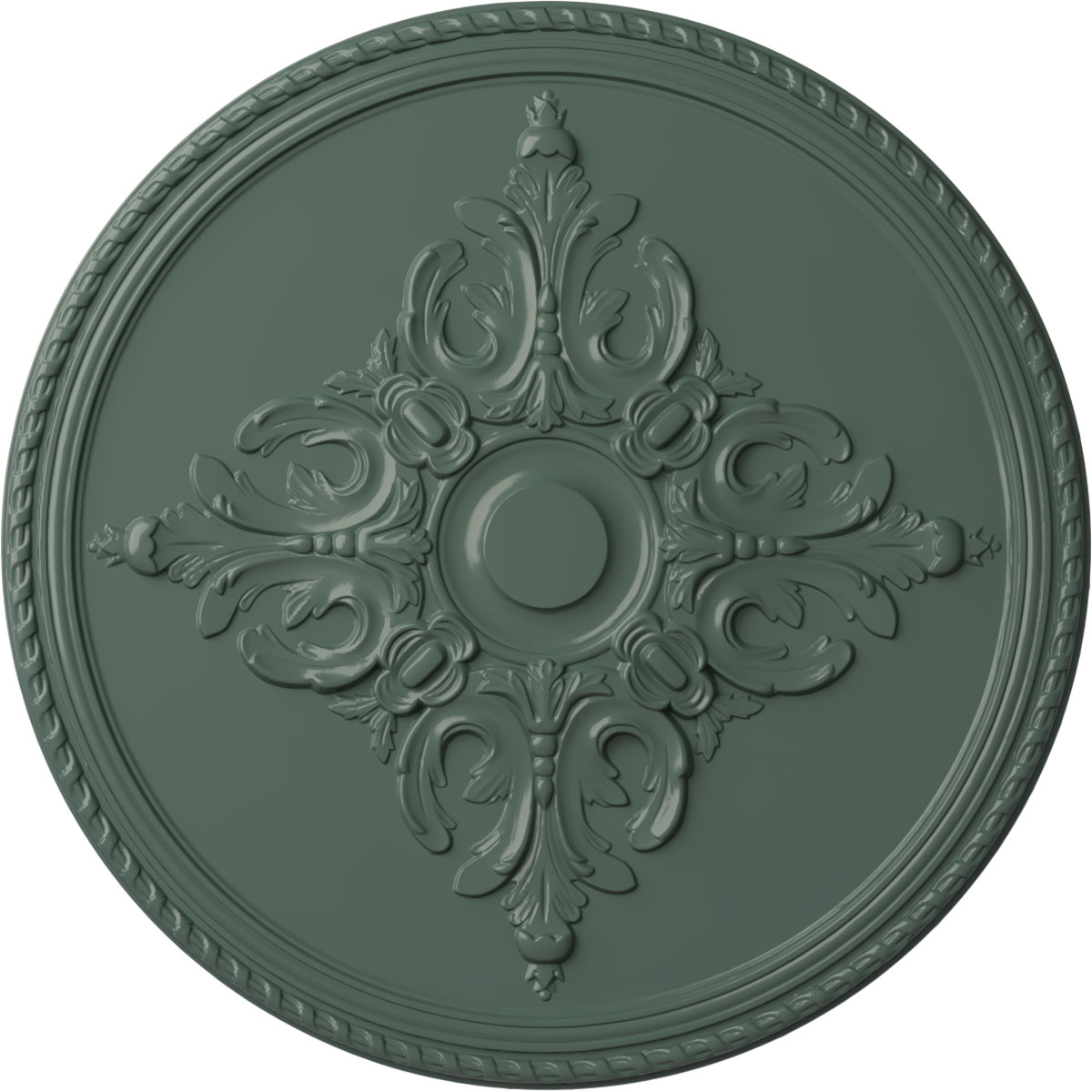 Ekena Millwork CM40MICBF Milton 40.625-in W x 40.625-in L Painted Cloud Burst Polyurethane Whole Ceiling Medallion