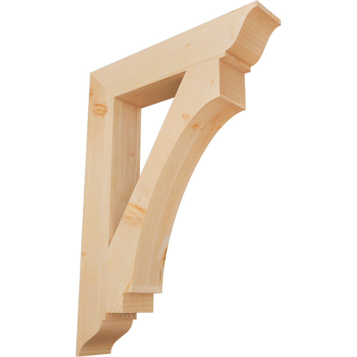 Ekena Millwork BKT06X32X44IMP01SDF Imperial traditional smooth 5-1/2-in x 32-in x 44-in Douglas fir Brown Wood Standard bracket