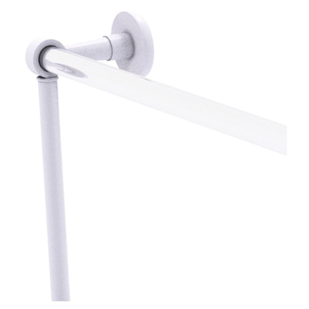 Matte White and Clear 4-Tier Ladder Towel Bar