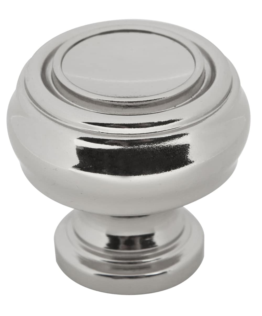 Sumner Street Home Hardware RL020753 Grayson 1-1/4-in Polished Nickel Round Traditional Cabinet Knob