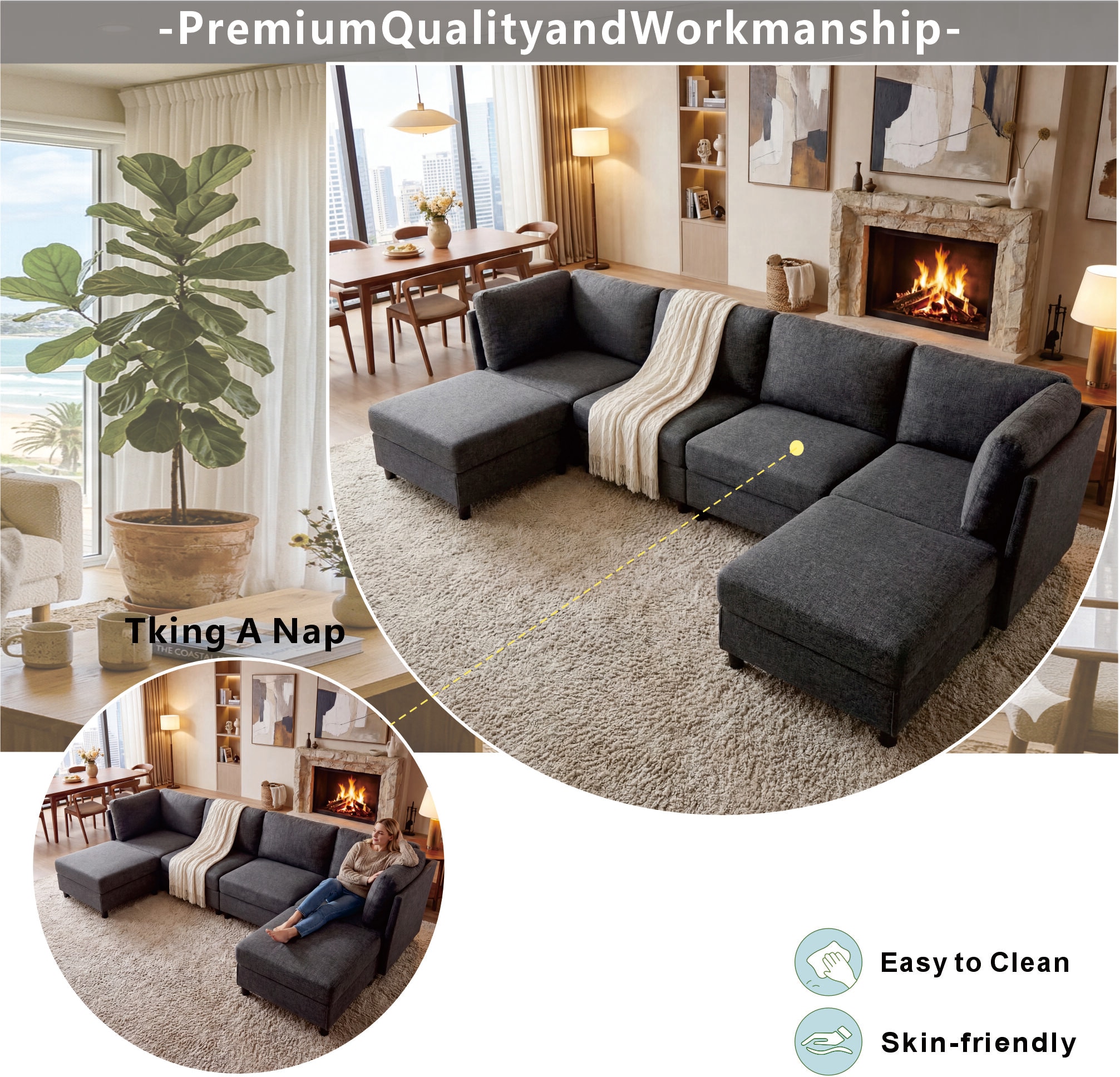 Tinyhomie LW-L-W55600050 Sofas-Loveseats - View #3