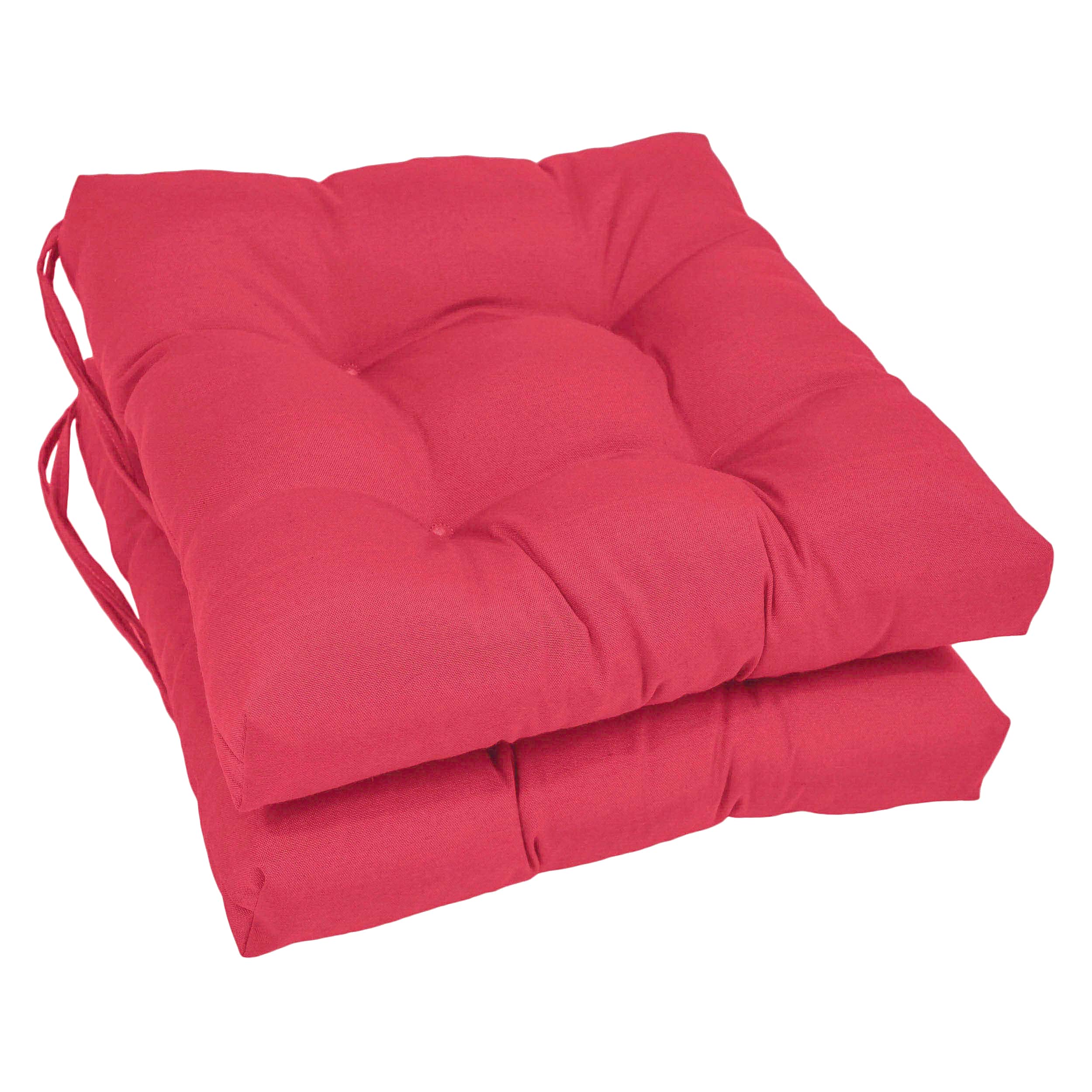 Blazing Needles 916X16SQ-T-2CH-TW-BB Bery Berry Solid Chair Cushion