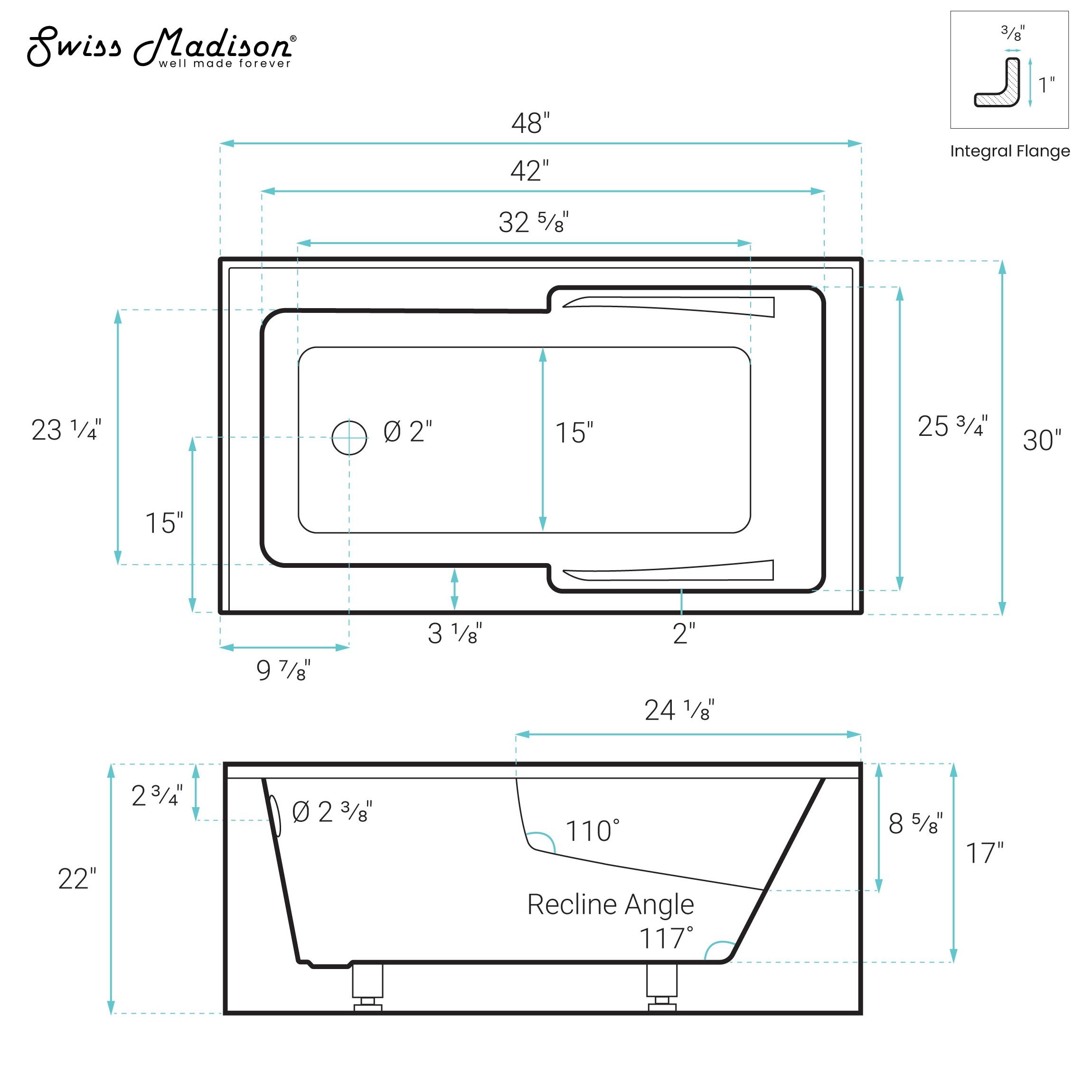 Swiss Madison SM-25-ABLAU56WH bathtubs - View #8