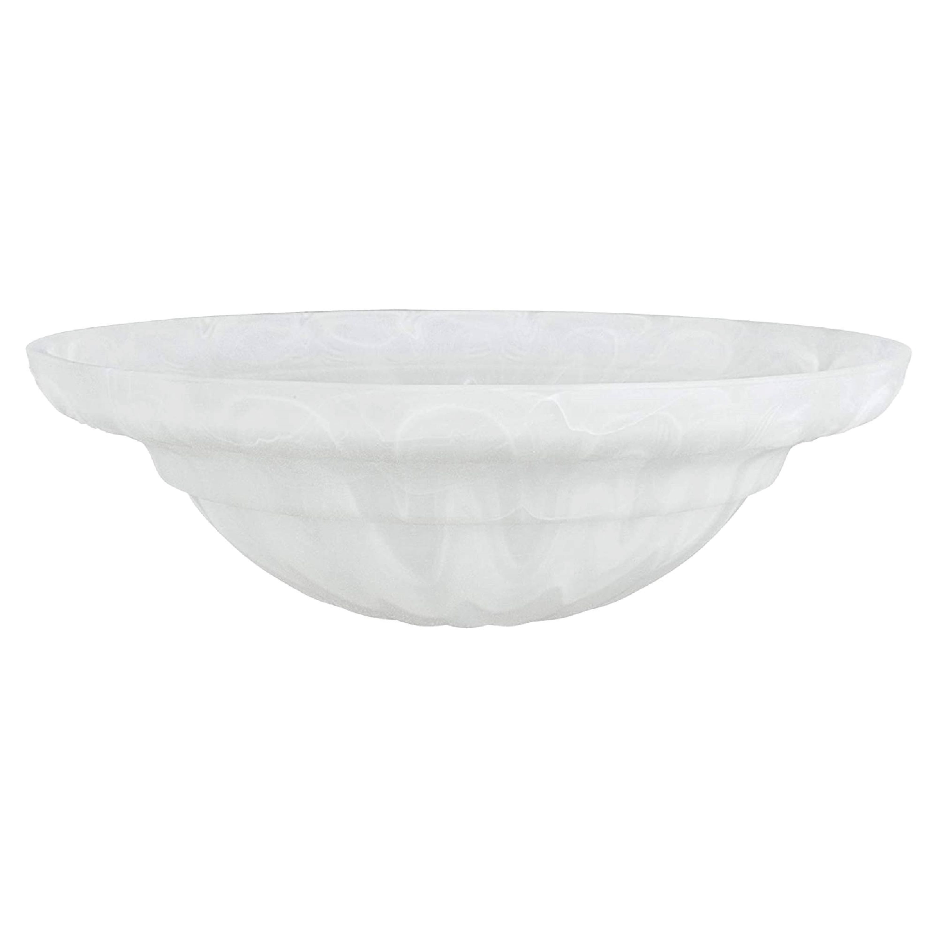Aspen Creative Corporation 23091-01 5.125-in x 15.625-in Torchiere Alabaster Alabaster glass Universal with 1-5/8-in Fitter