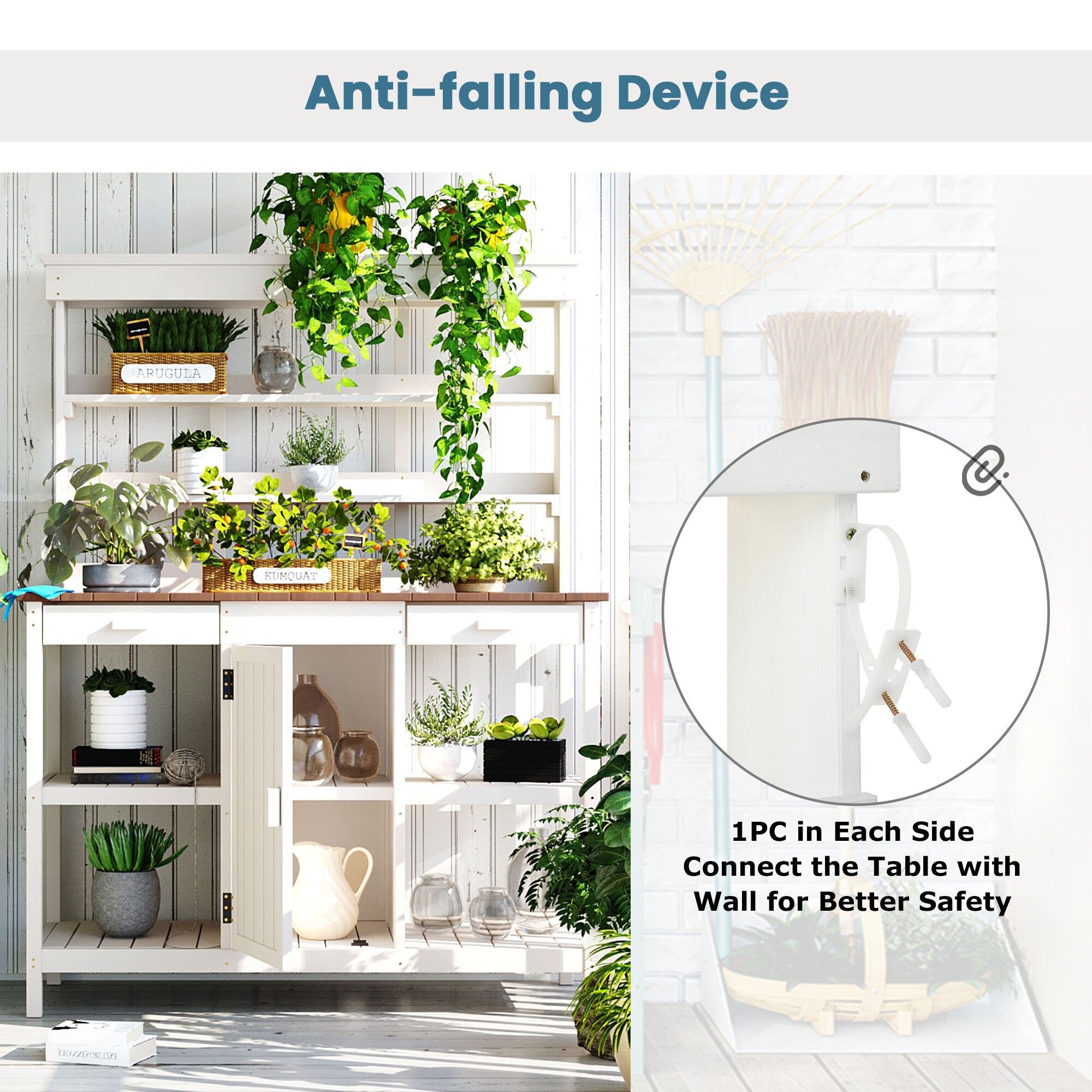 Clihome CL-TP21WH Potting-Benches - View #8