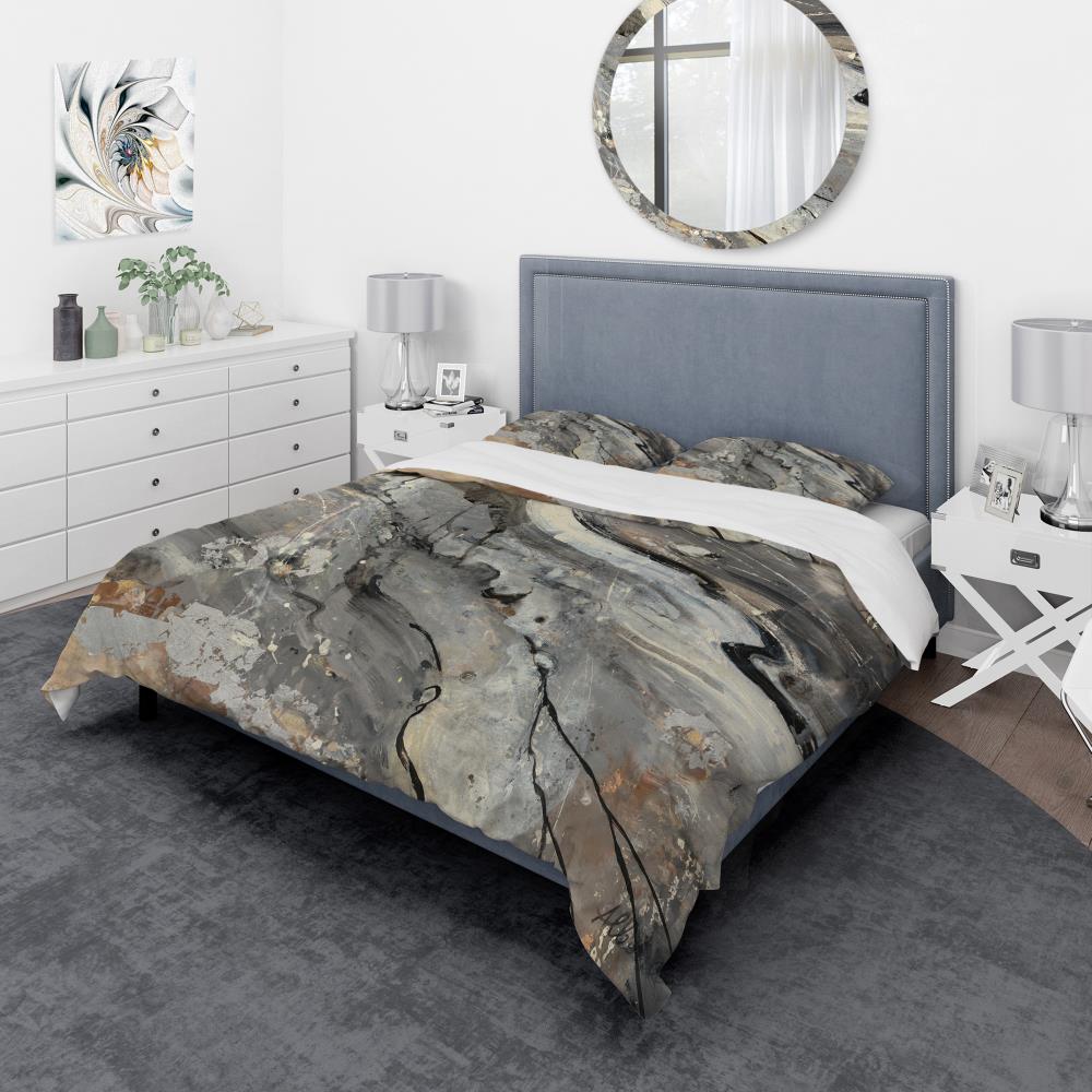 Designart BED30662-Q 3-Piece Beige Queen Duvet Cover Set