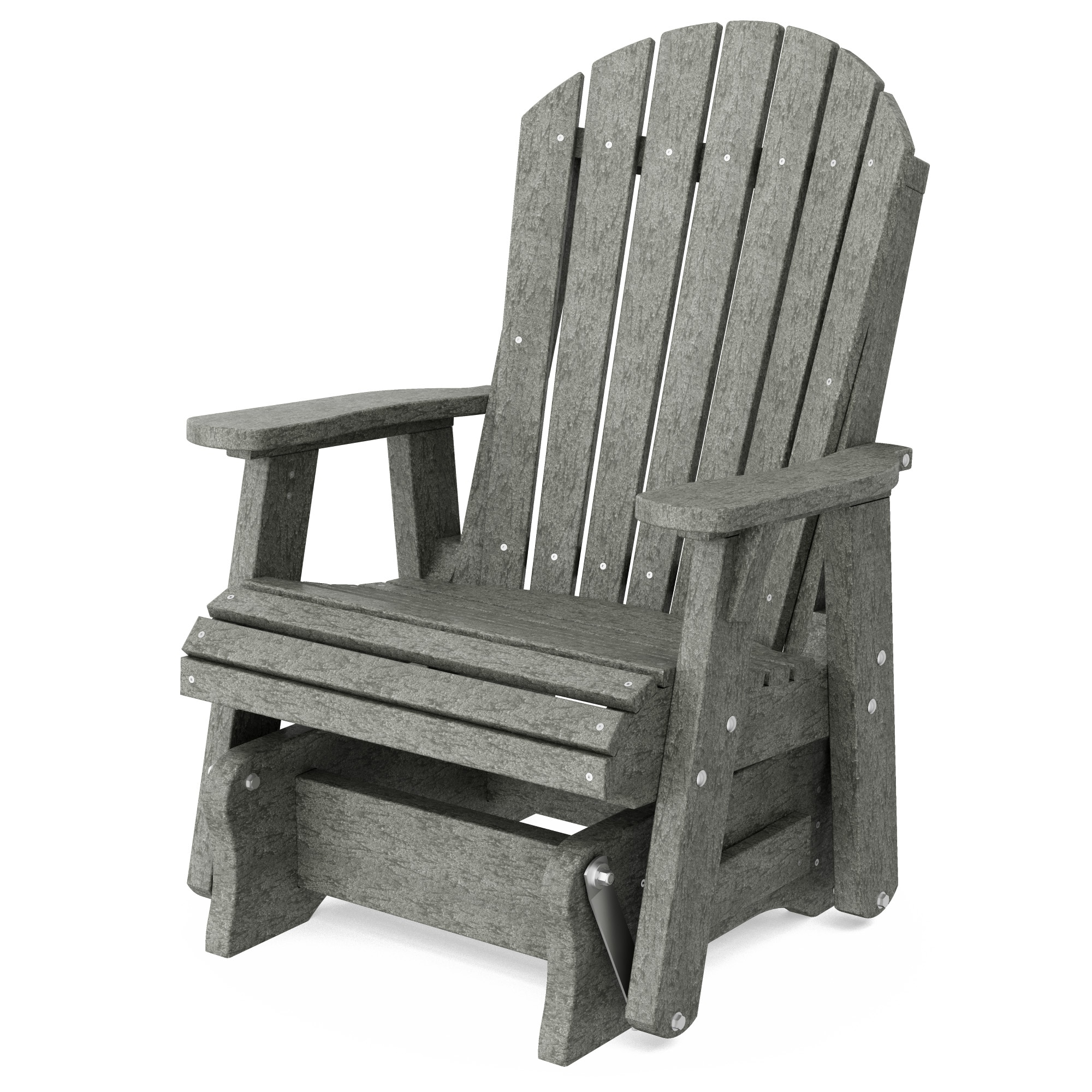 Wildridge LCC-106-DG Heritage 1 -person Dark Gray HDPE Outdoor Glider