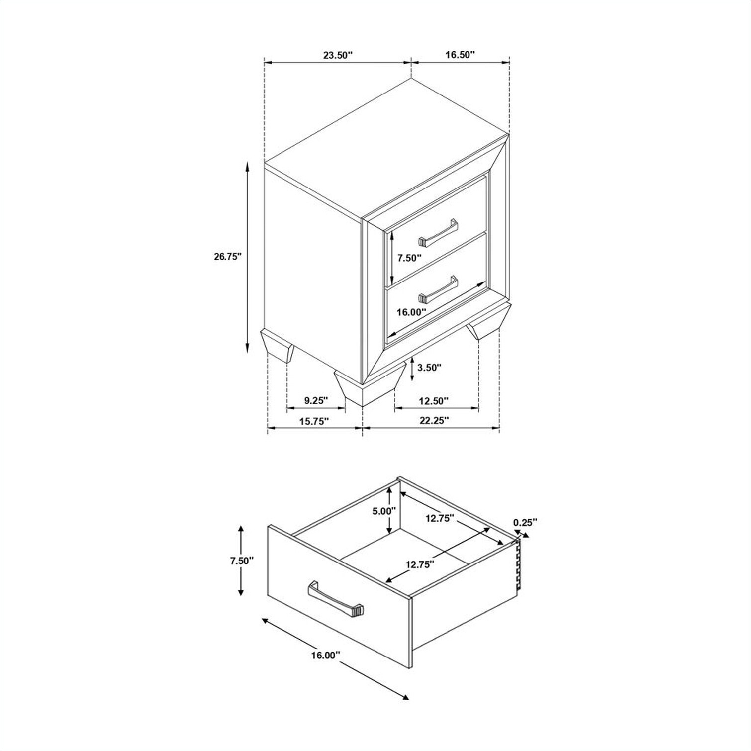 Watnature ECDTIQGNHYO9 nightstands - View #9