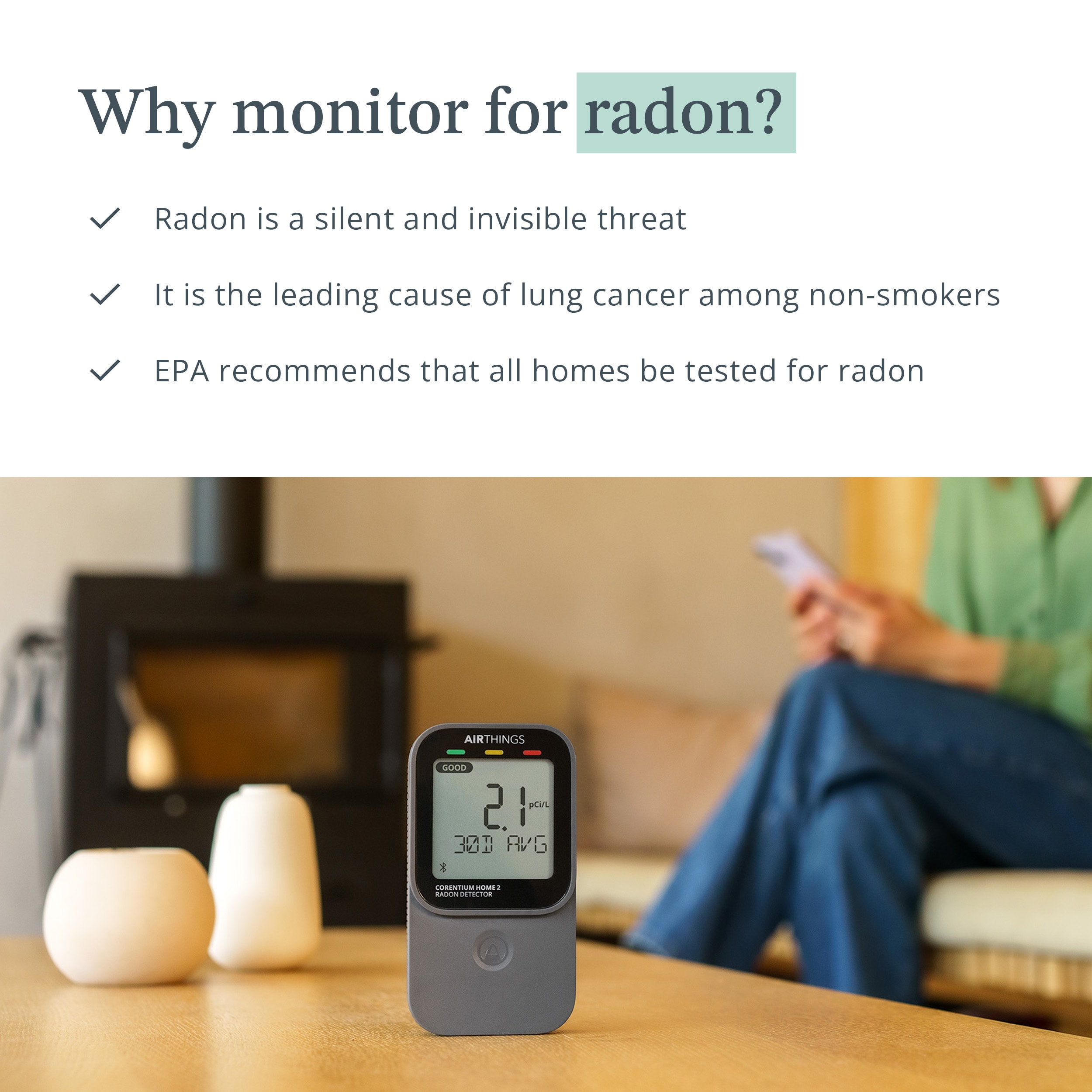 Airthings 3250 Radon-Detectors - View #4