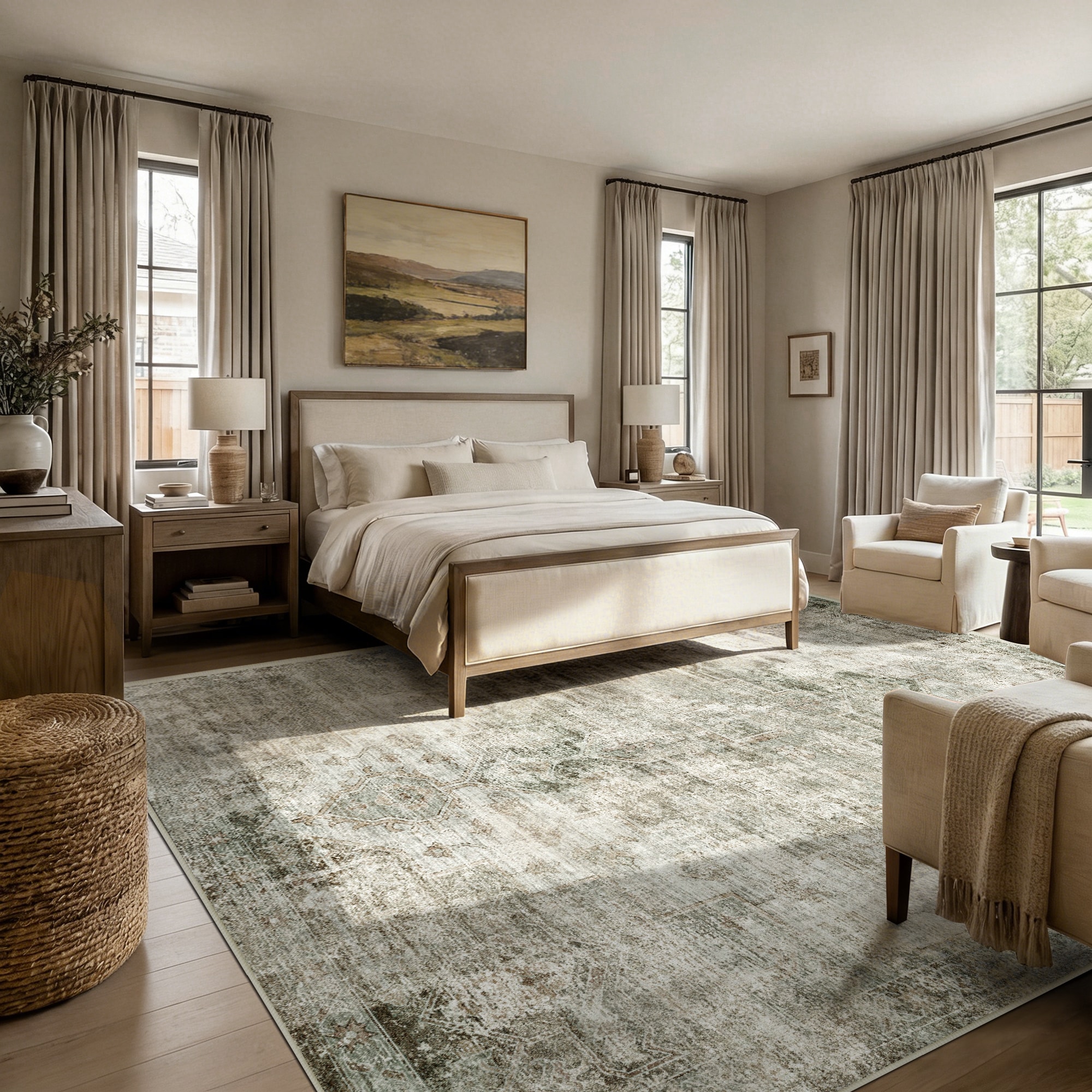 KERDOM AH-MHJZ-8X10-BEIGE rugs - View #2