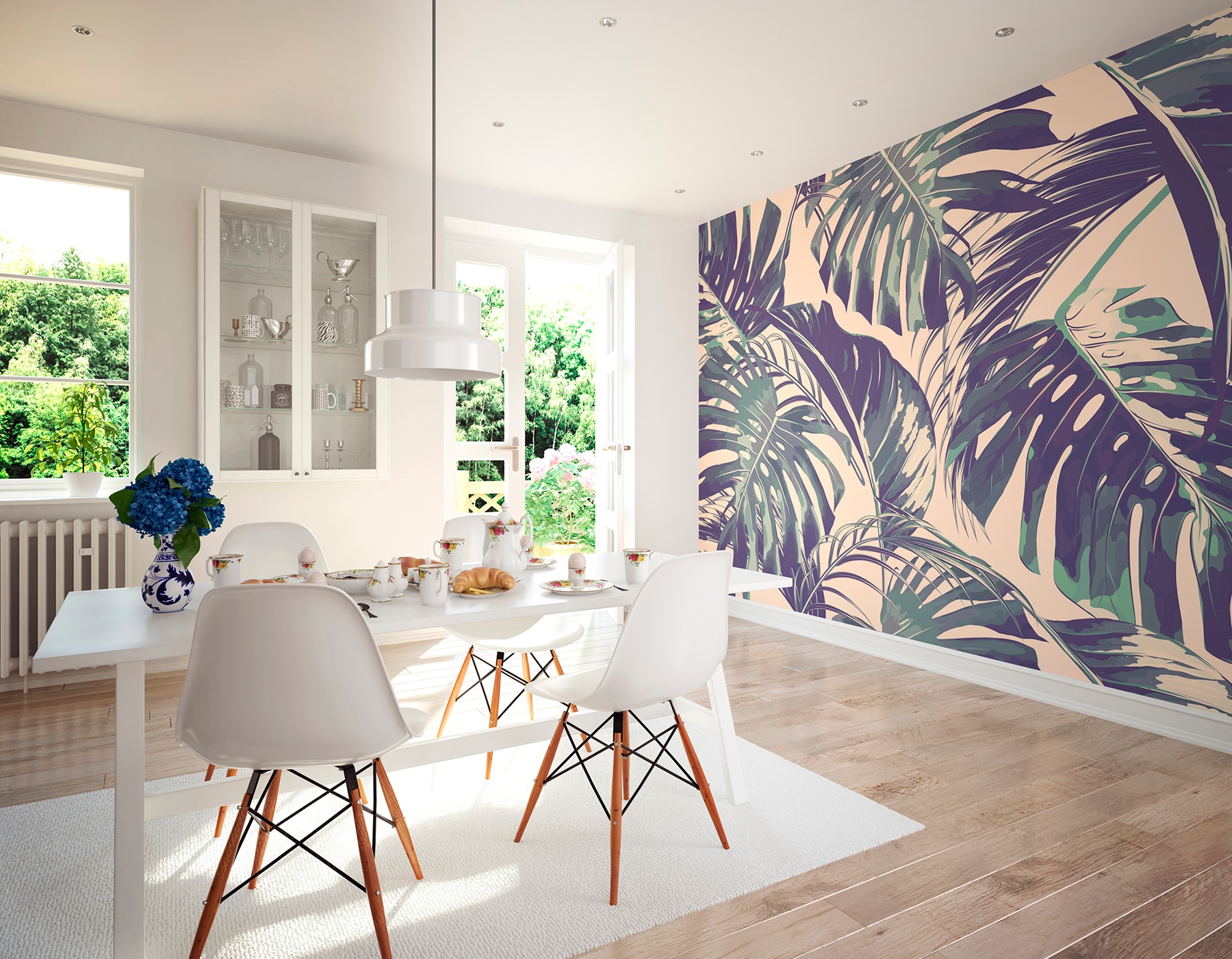 ohpopsi Palm Leaves Wall Mural WALS0440 at Lowes.com