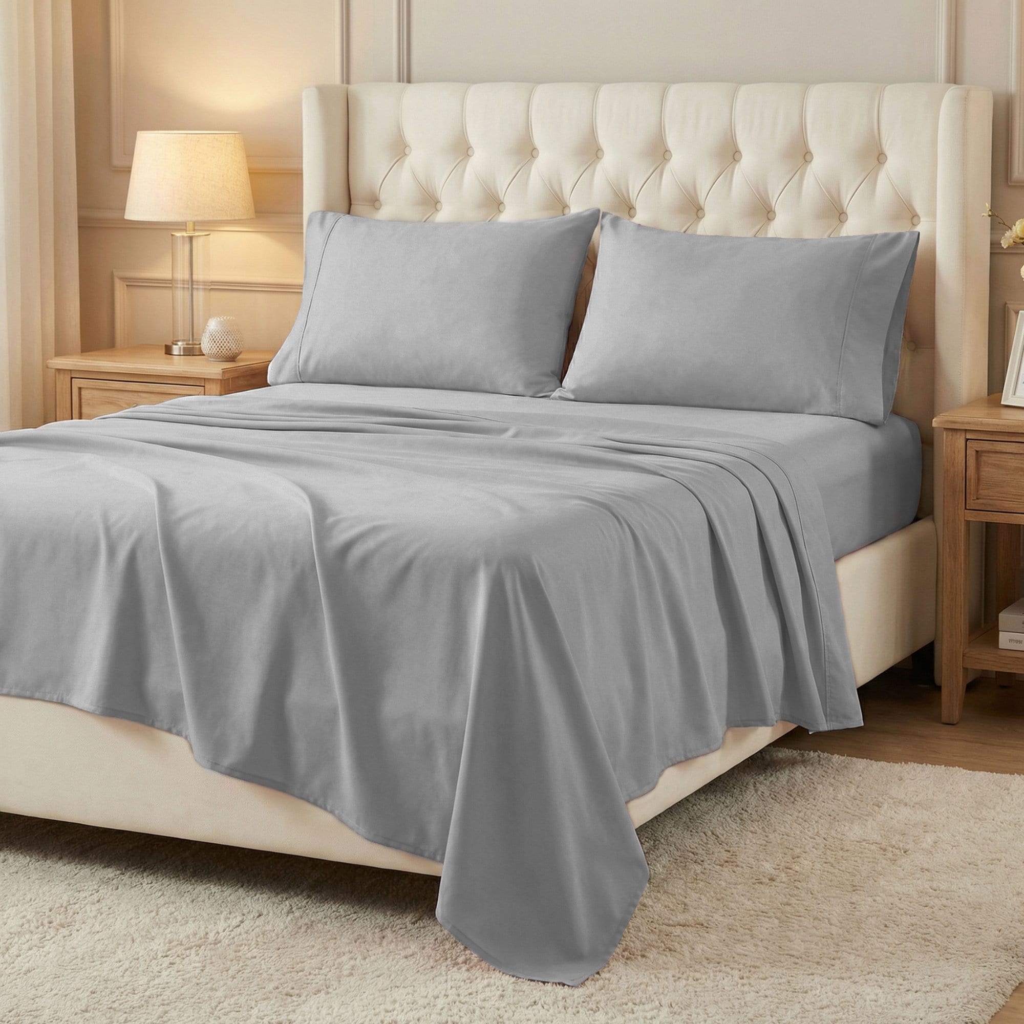 Superior 600-Thread Count Cotton Blend Bed Sheet Set