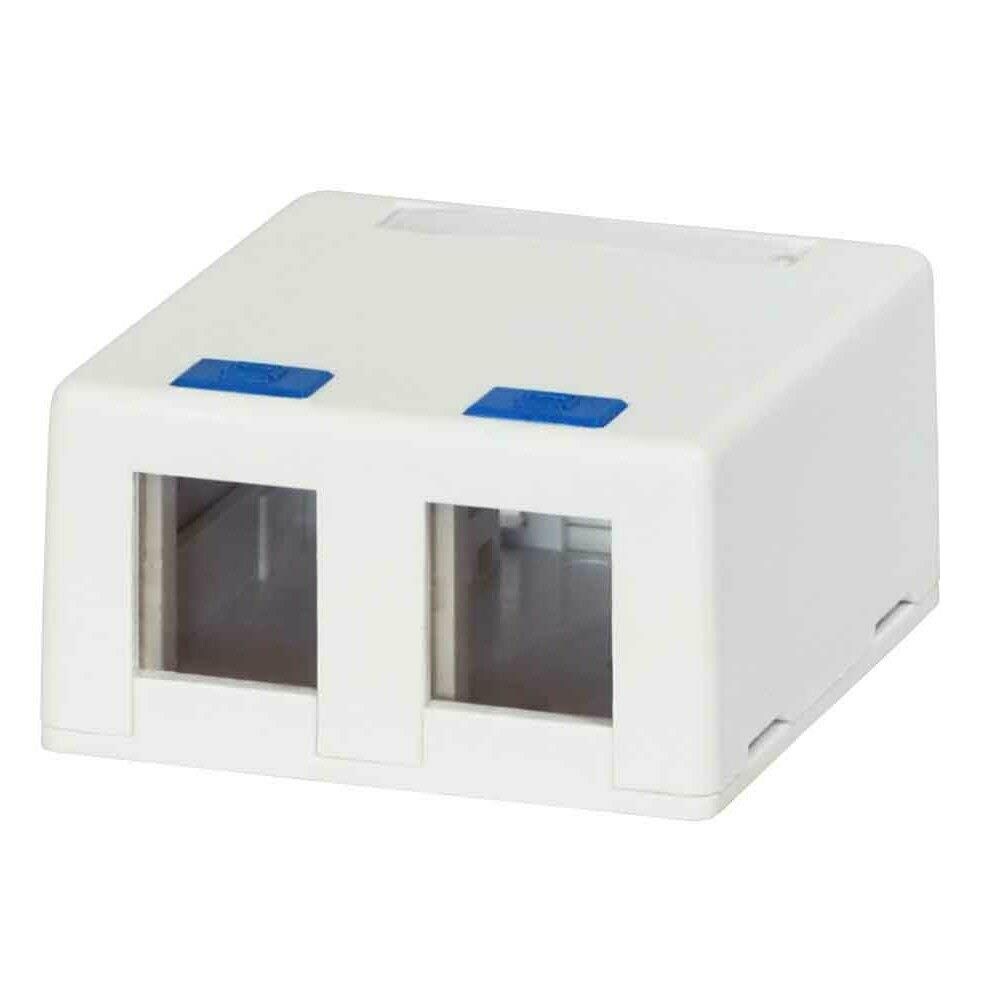  WRTD6752 Data-Comm Electronics DAT20-5321 2 port Surface Mount box for Keystone Modules