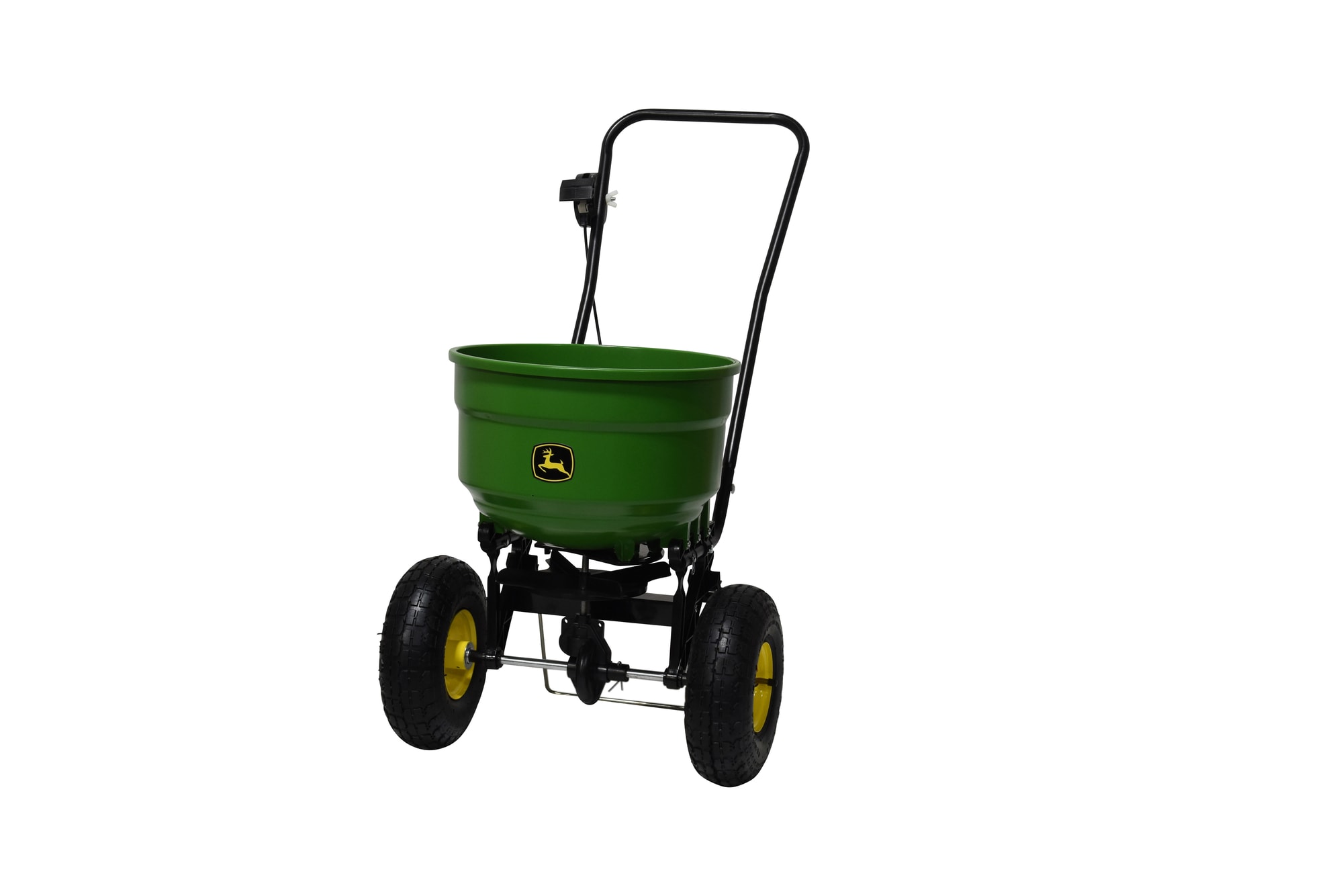 John Deere 45-0566-JD 60-lb Broadcast Compatible with Ice Melt, Salt, Fertilizer, Seed Spreader