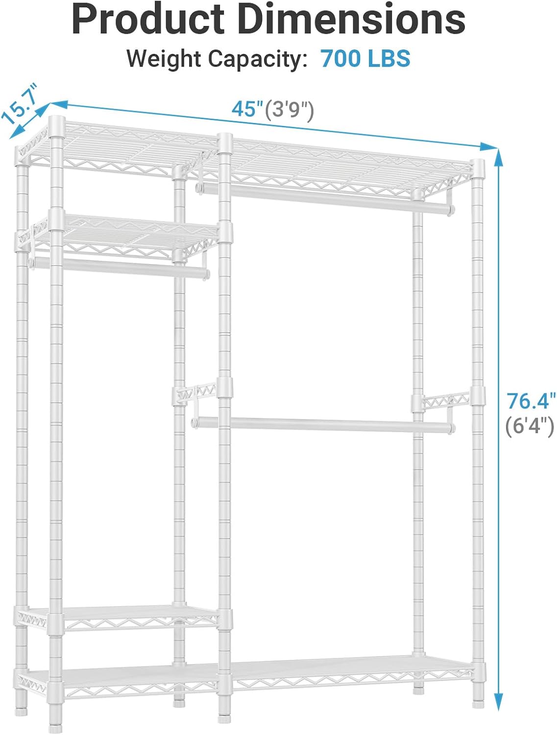 LUXEYARD DS-X-AM-CR07 Garment-Racks - View #4