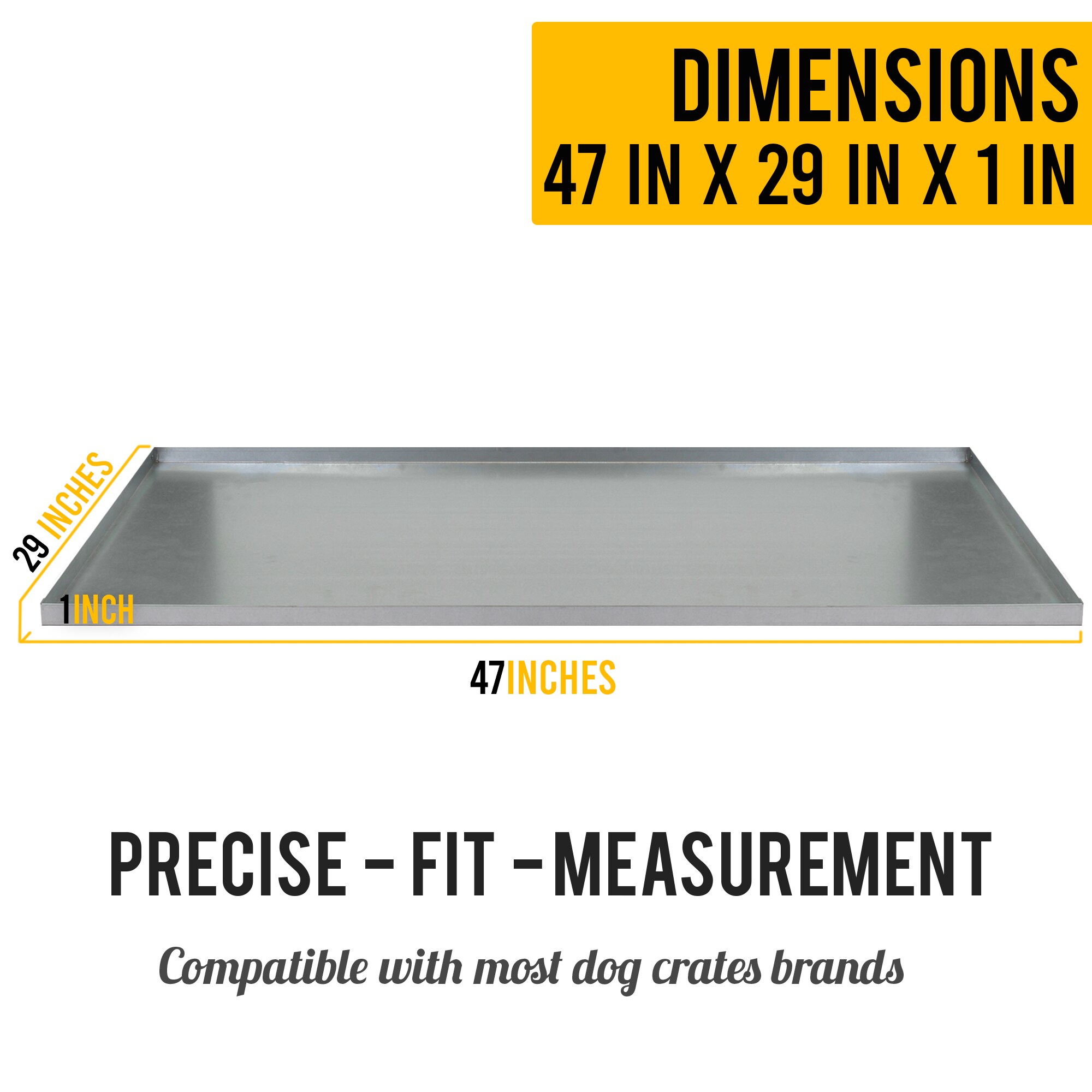 Tex Polycarbonate Dog Crate Floor Protector 35 x 47