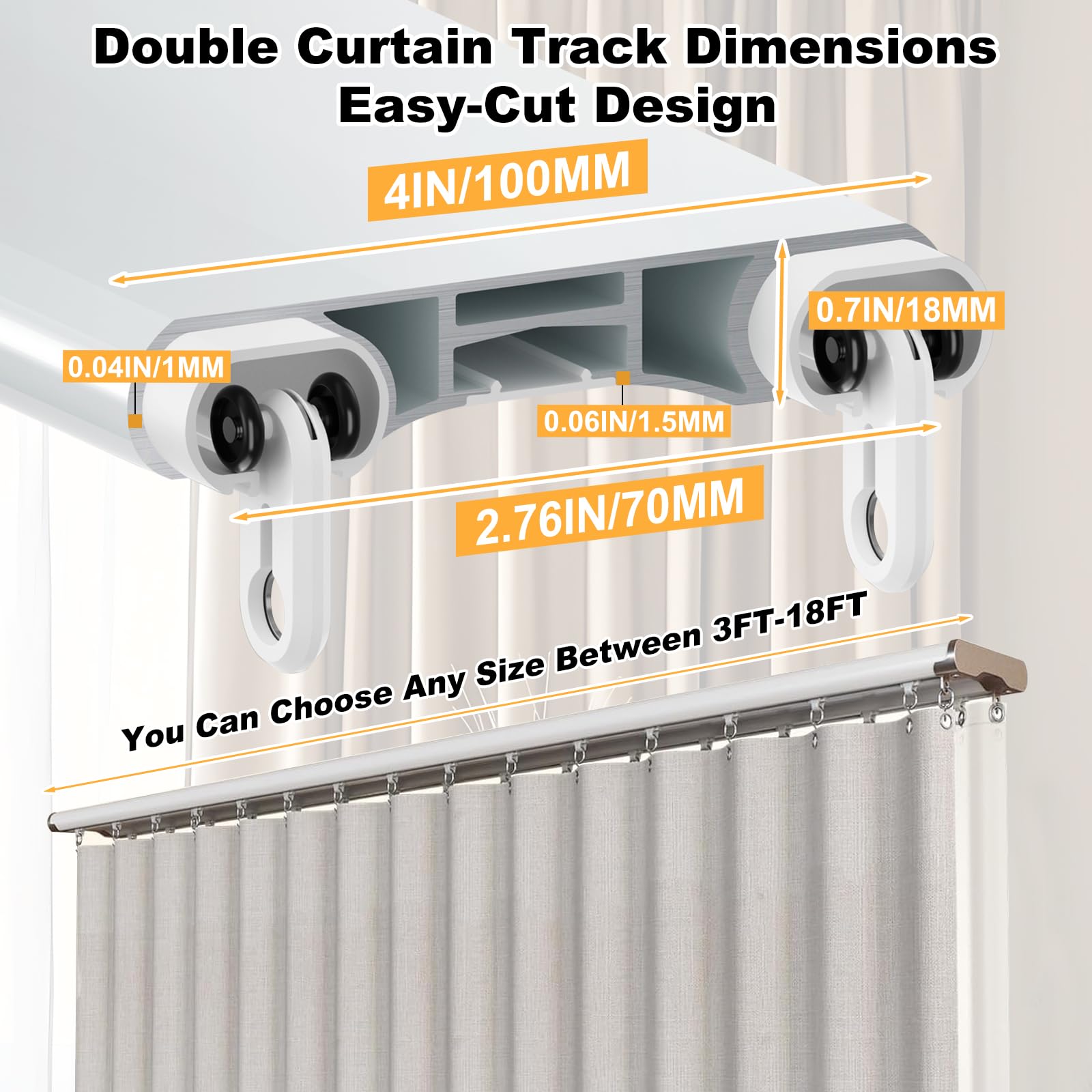 AKSCYZM LAK0818K244 Curtain-Rods - View #2