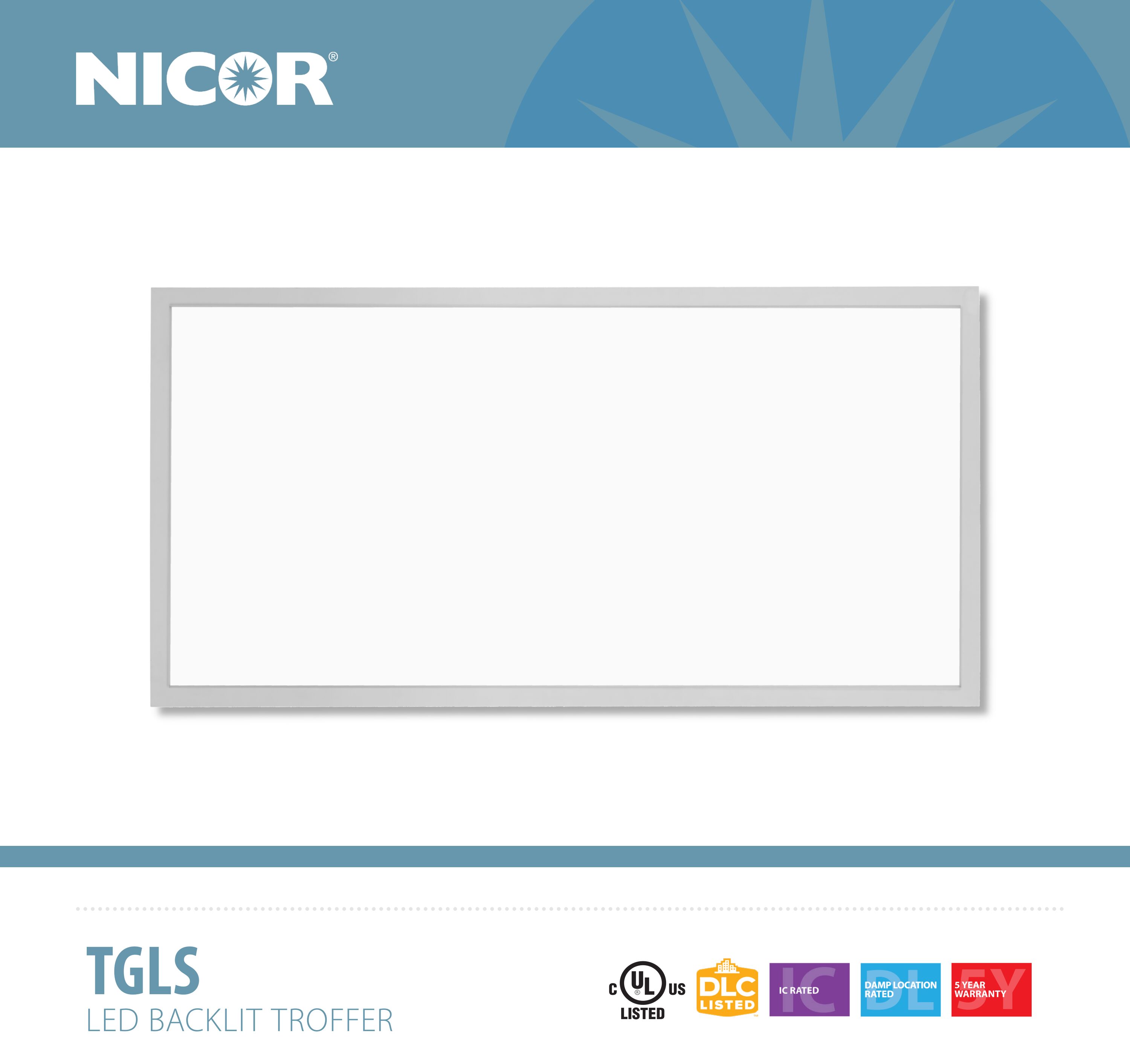 Nicor Lighting TGLS124U-2PK troffers - View #2