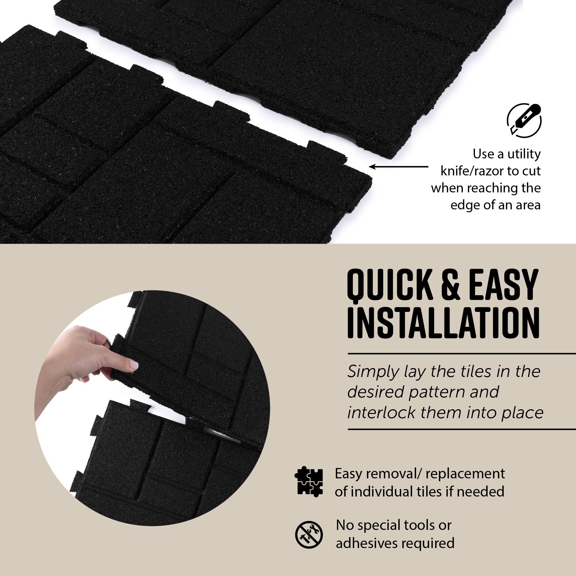 GroundSmart DCPVSQ16ILBK9 Patio-Stone-Pavers - View #4