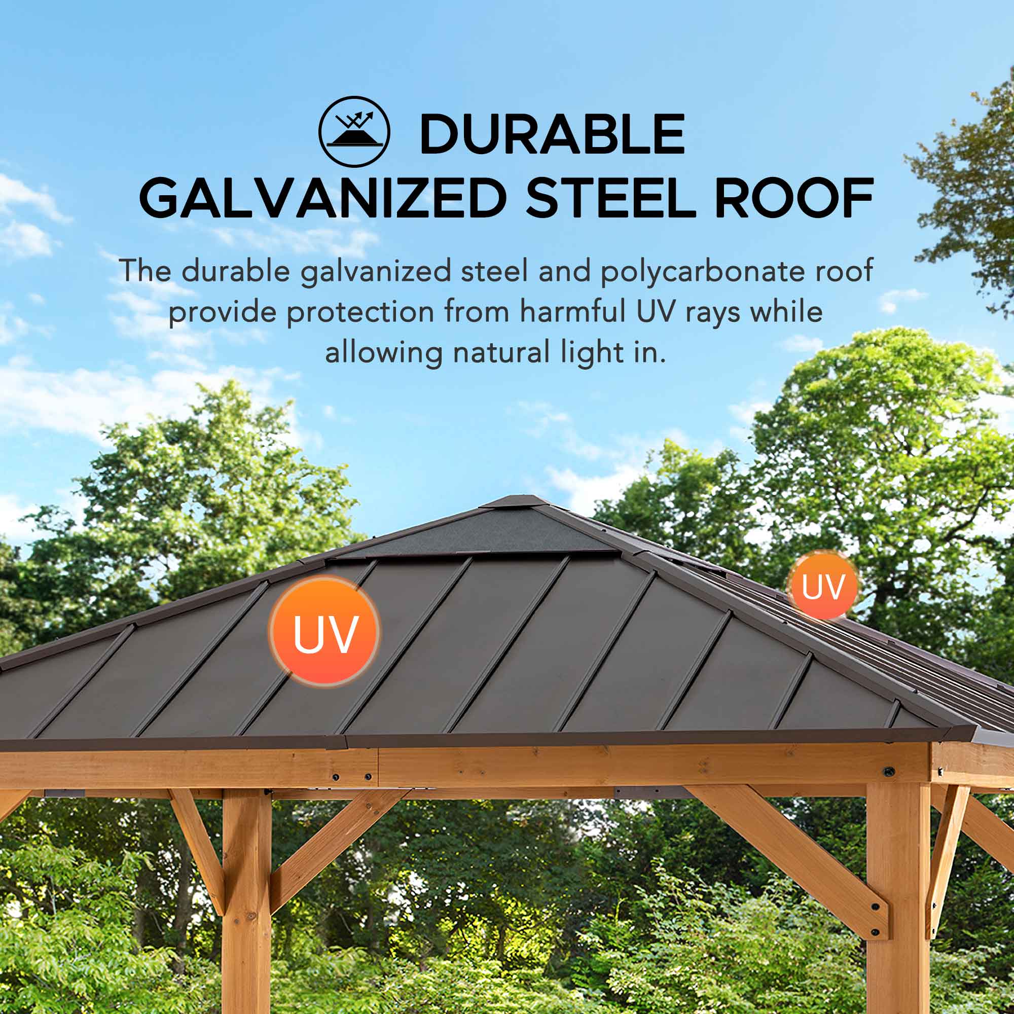 Sunjoy A102007260 Wood-Resin-Gazebos - View #5