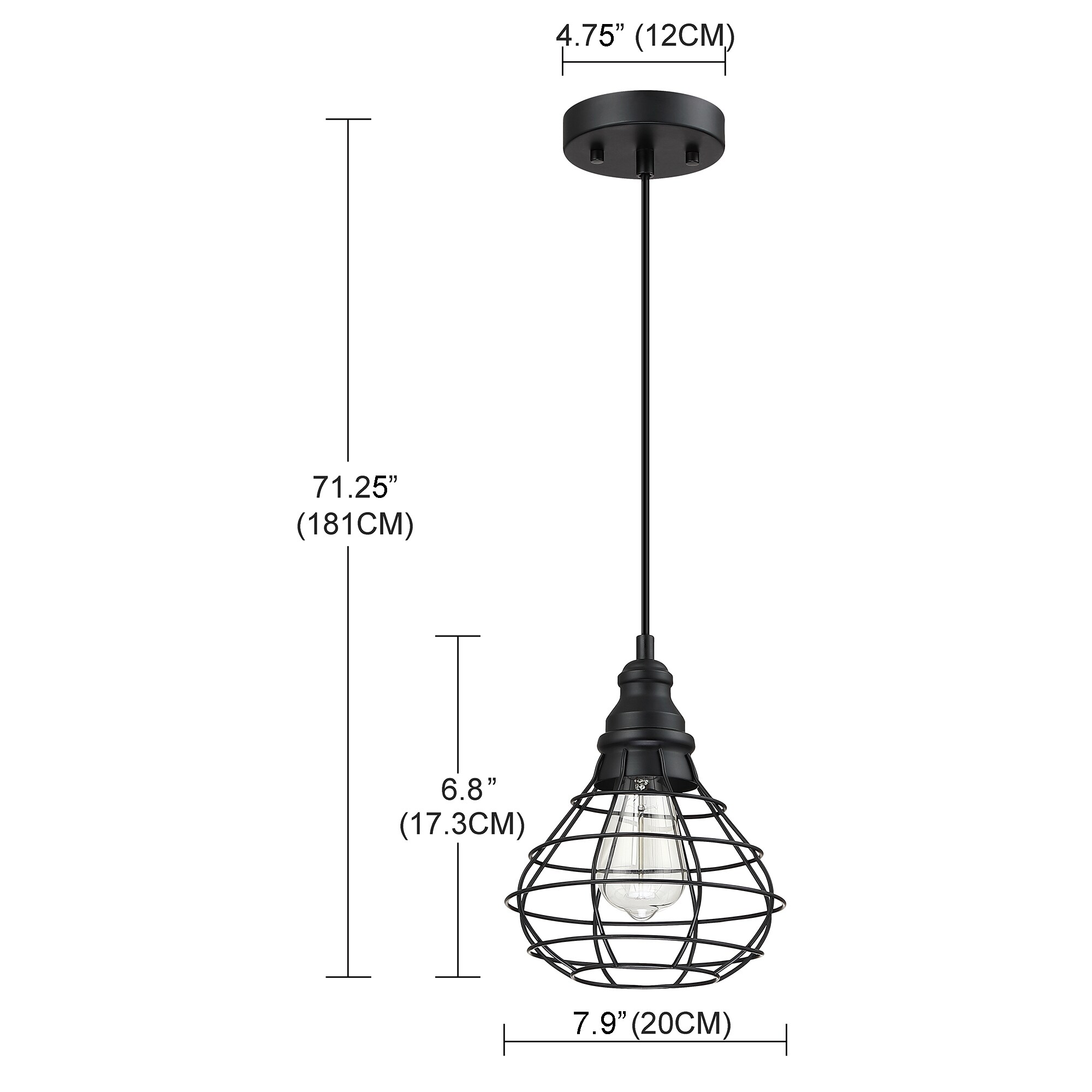 Hukoro 51391-BK Pendant-Lights - View #2