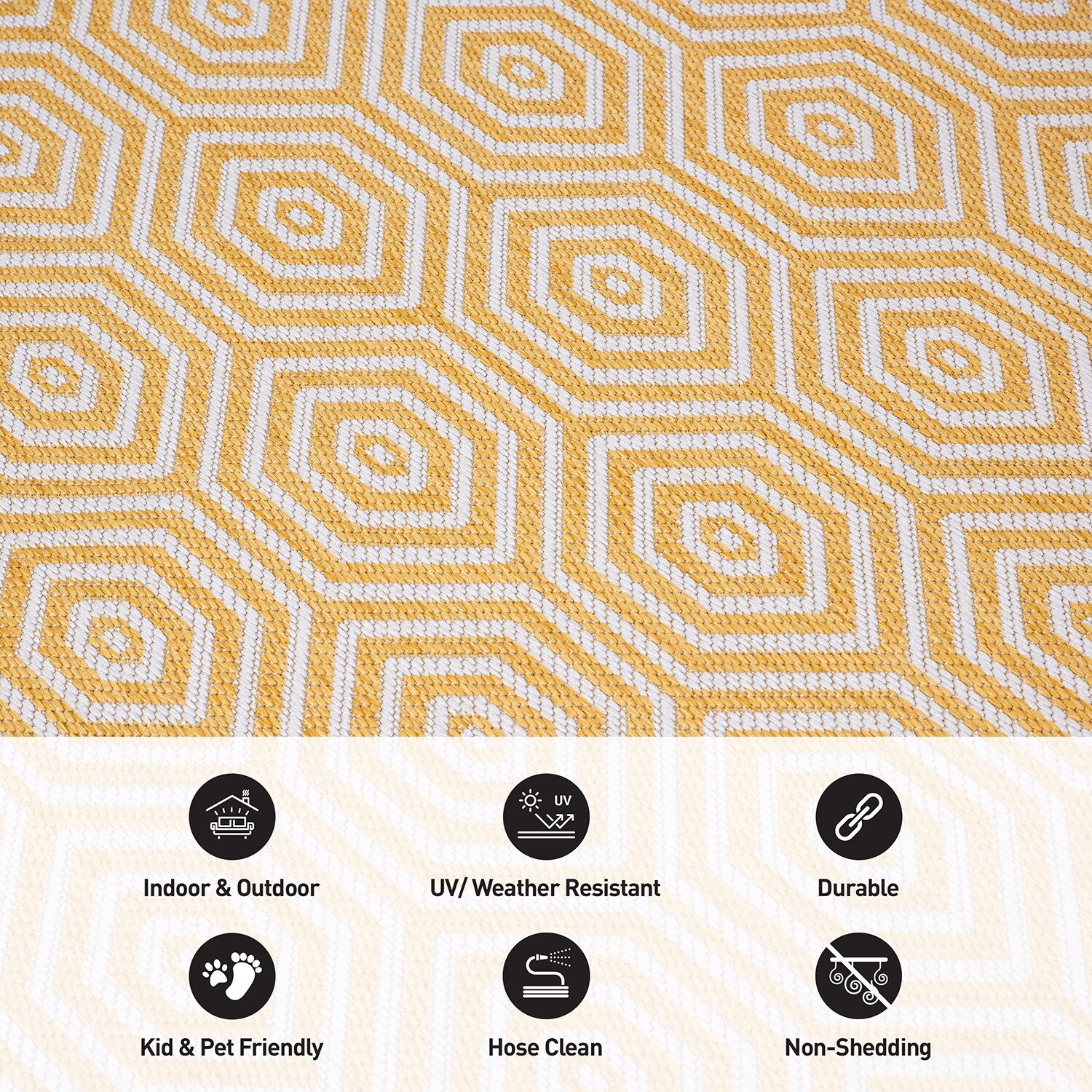 World Rug Gallery 120YELLOW2X7 rugs - View #5
