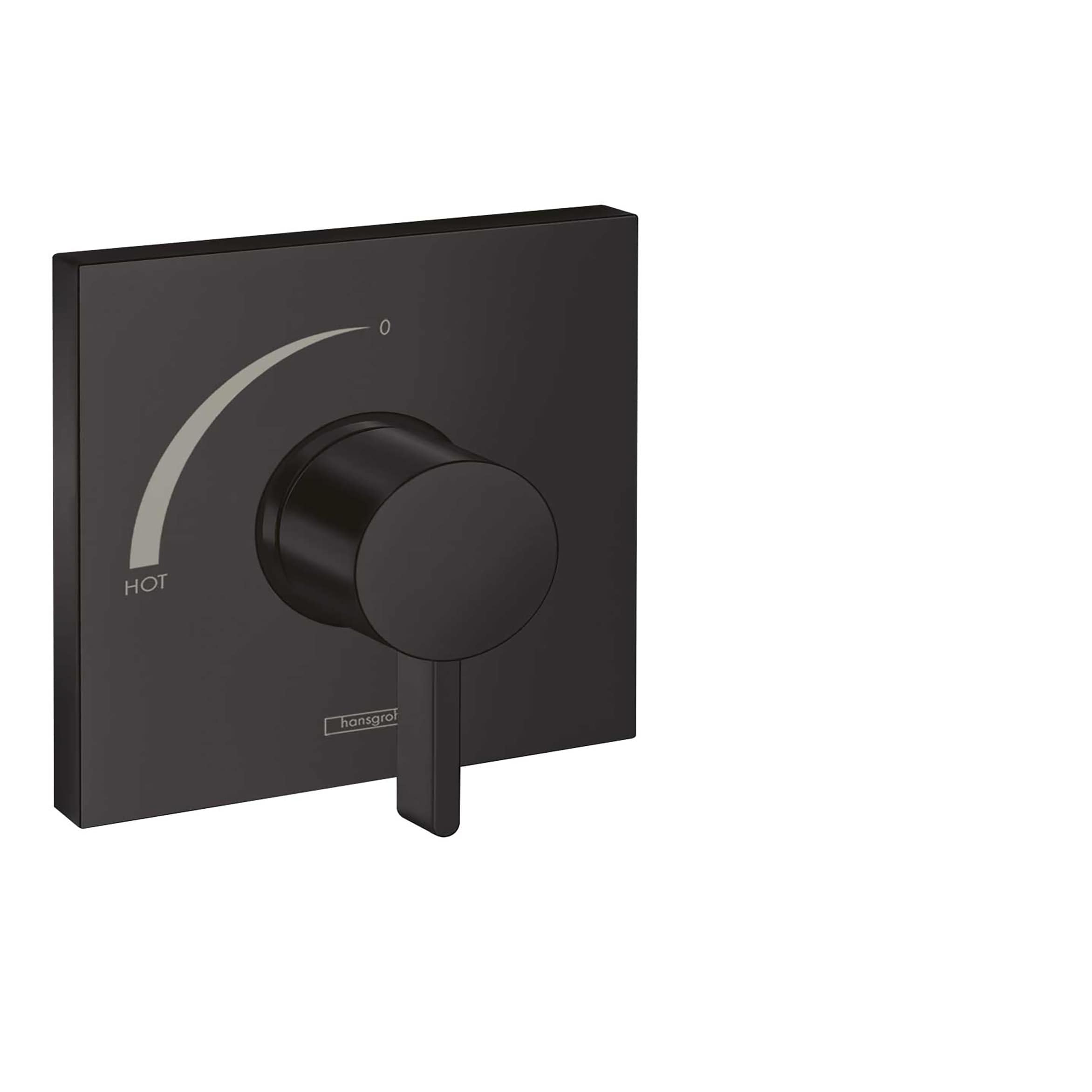 Hansgrohe Matte Black 1-Handle Lever Shower Faucet Handle in the Shower ...