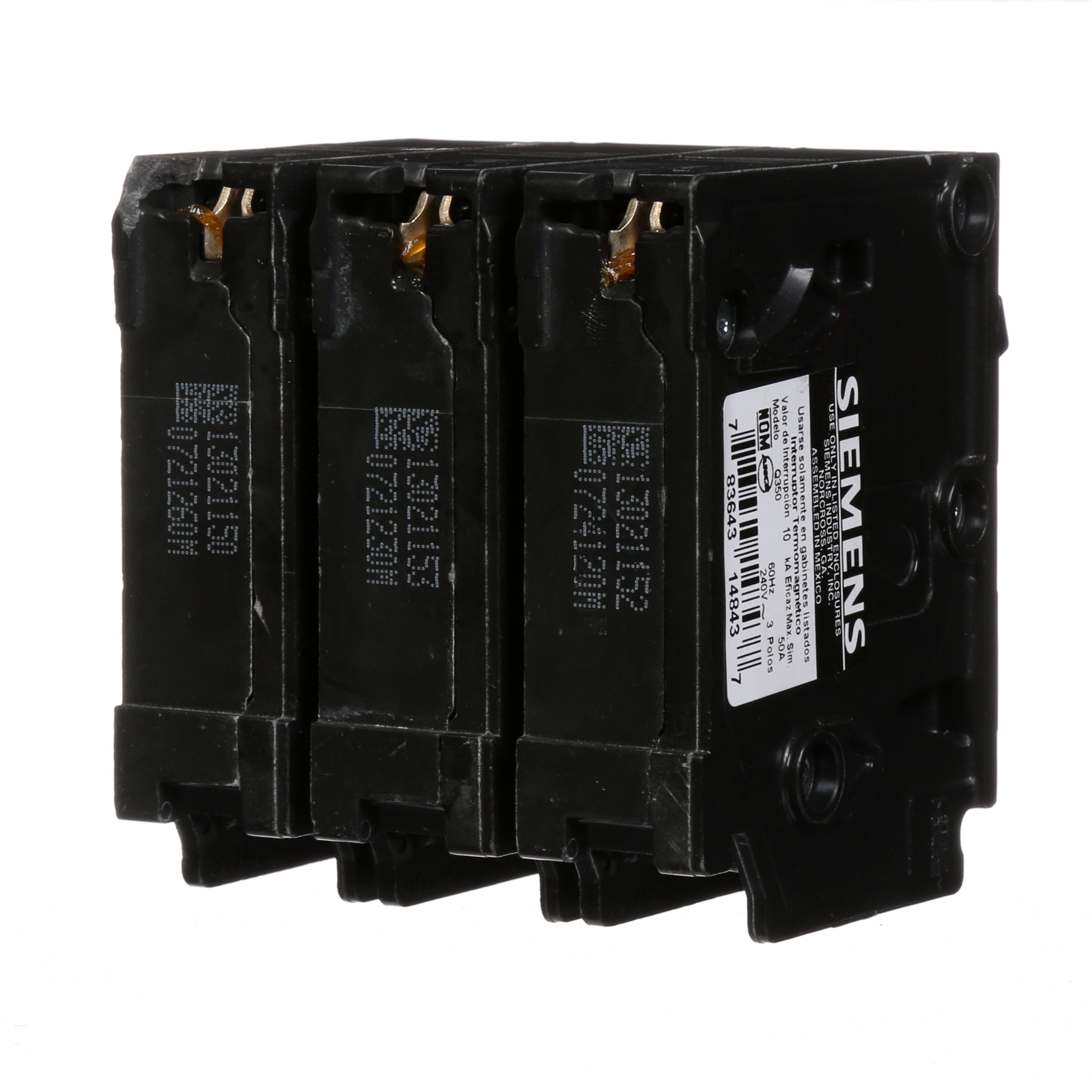 Siemens QP 50-amp 3-Pole Standard Trip Circuit Breaker in the Circuit  Breakers department at Lowes.com