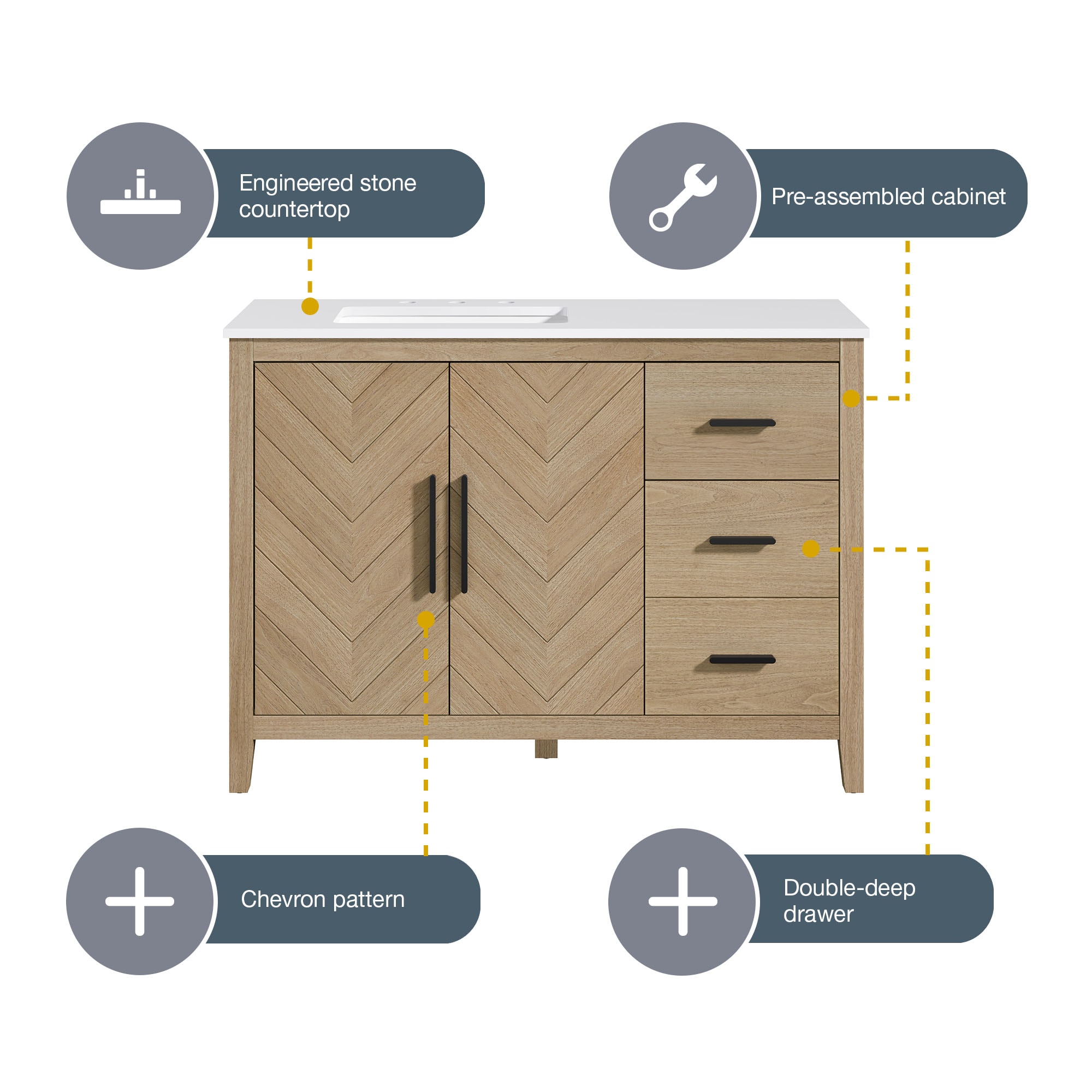 Style Selections MIA 48C Bath-Vanity-Combo - View #9