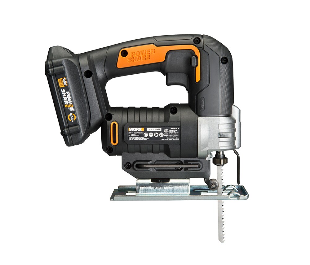 Worx Power Share 20V Cordless Jigsaw, Battery and Charger Included -  20599357