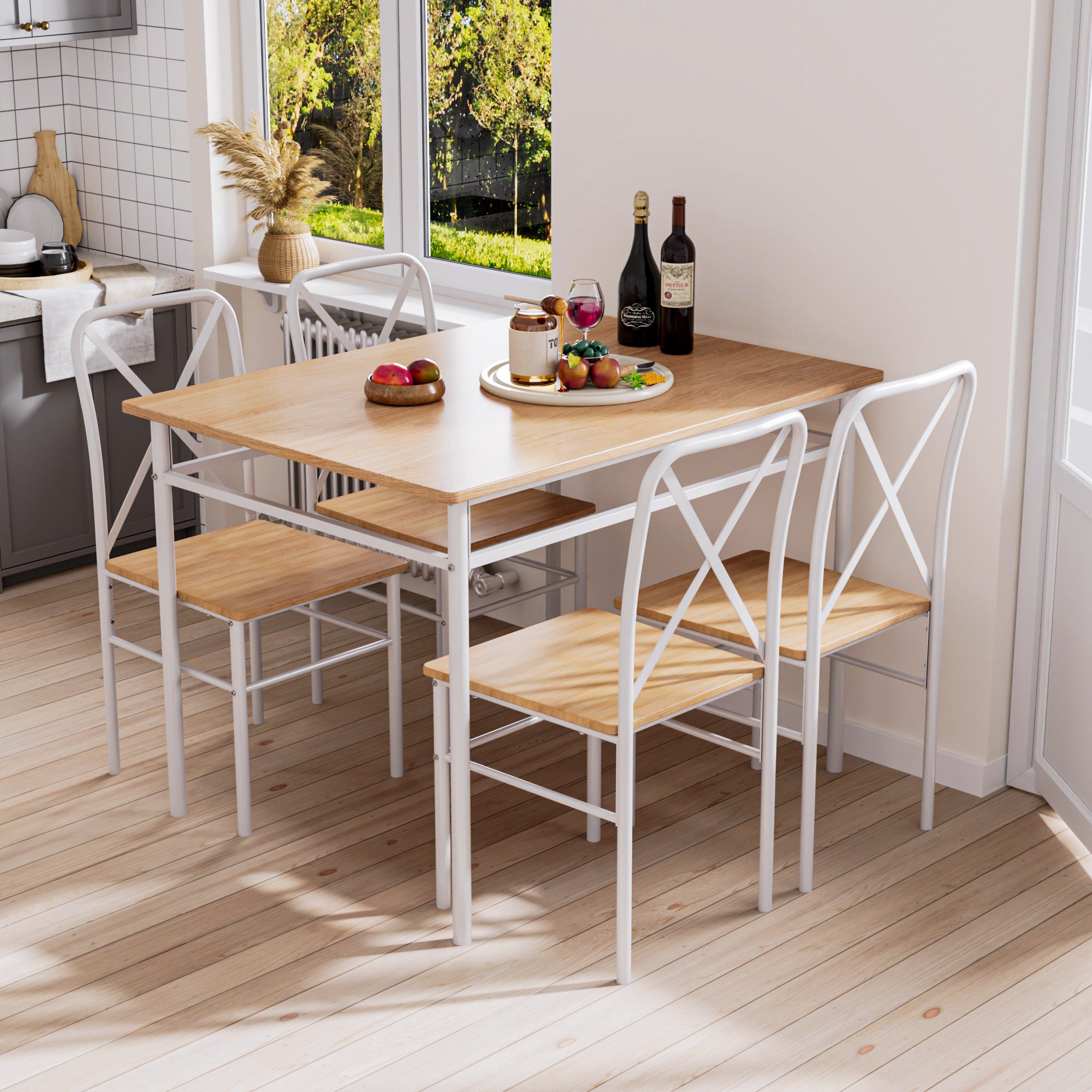 Vecelo LOE-TC19-WHE Dining-Sets - View #2