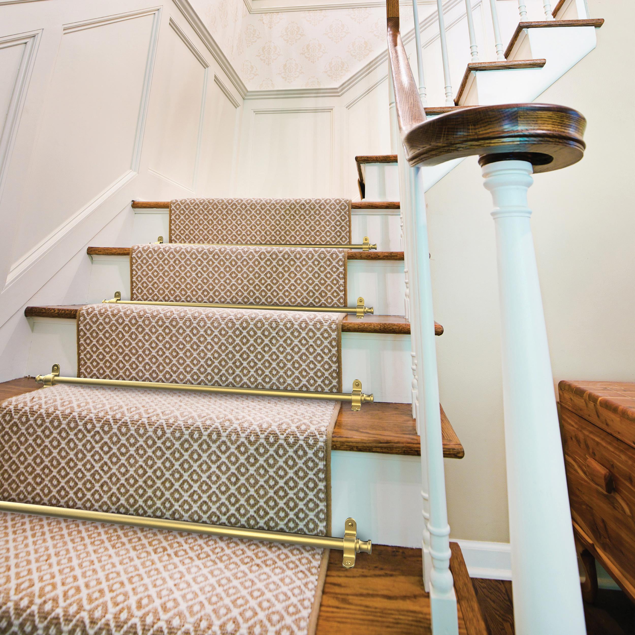 Franklin Brass HHSRR-BRG-D 0.55-in Dia x 30.35-in L Brushed Gold Stair Rods