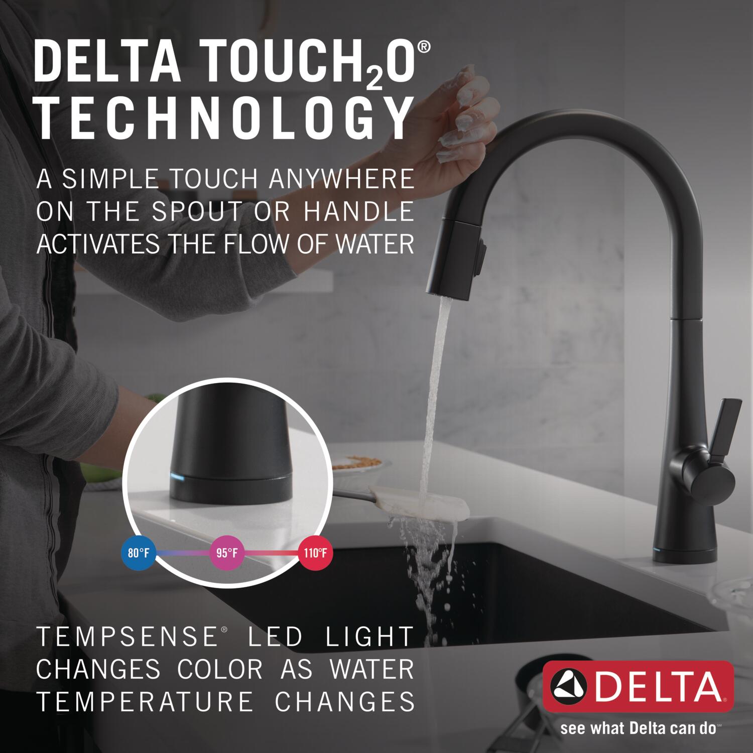 Delta 9191T-BL-DST Kitchen-Faucets - View #3