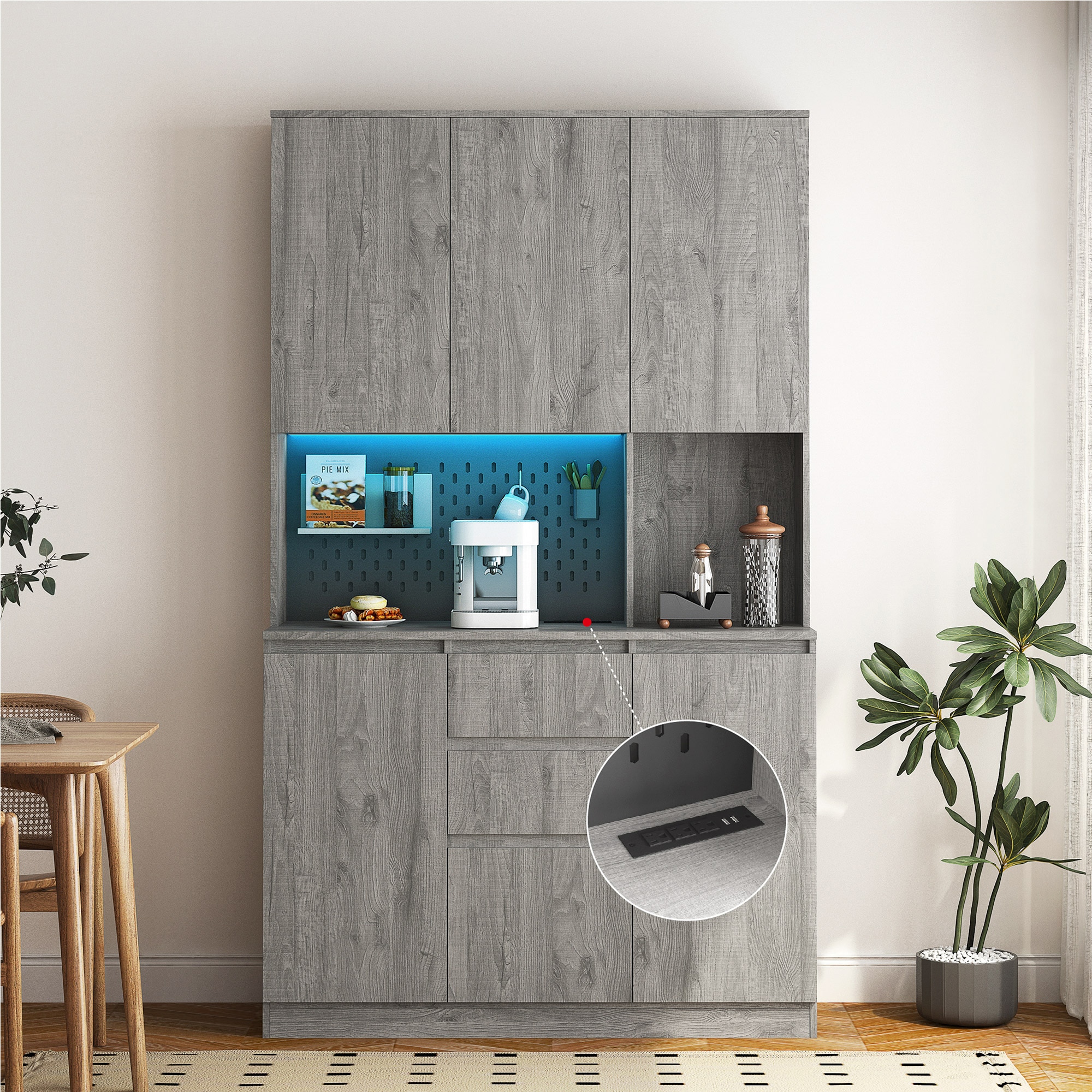 SINOFURN SYA330186WT Dining-Kitchen-Storarge - View #7