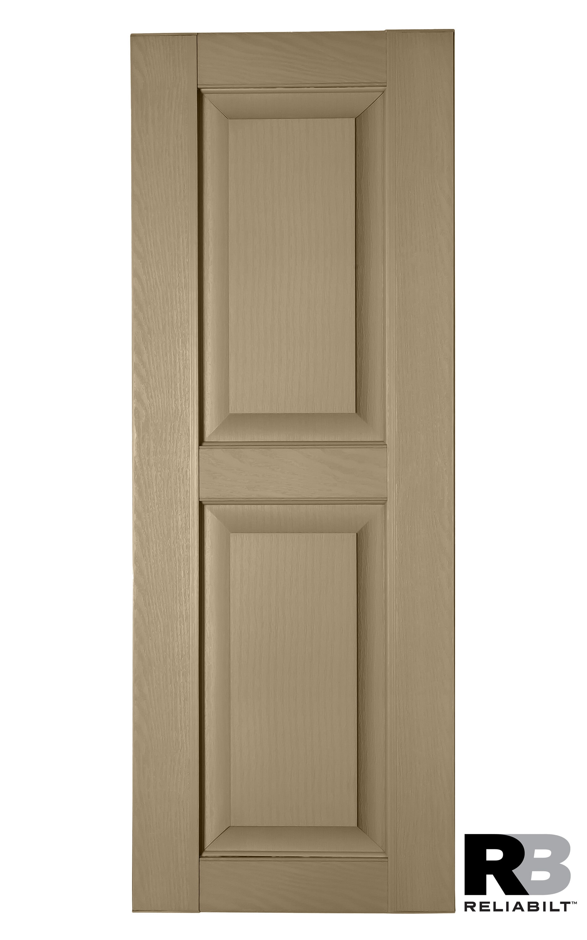 RELIABILT RP1844200 17.75-in W x 44-in H Potters Clay Raised panel Polypropylene Exterior Shutters ( 2 -Pack )
