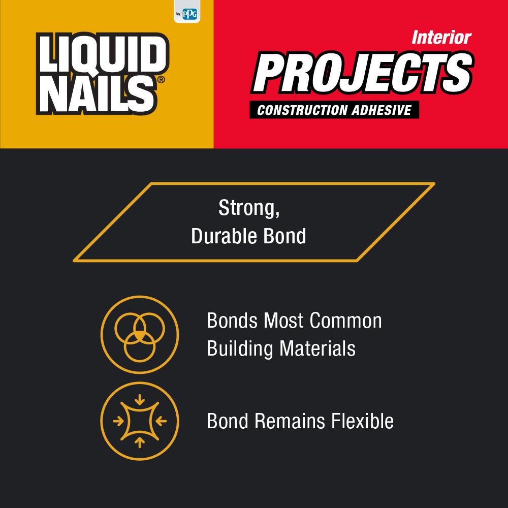 LIQUID NAILS Off-white Interior Construction Adhesive (10-fl oz) in the Construction  Adhesive department at