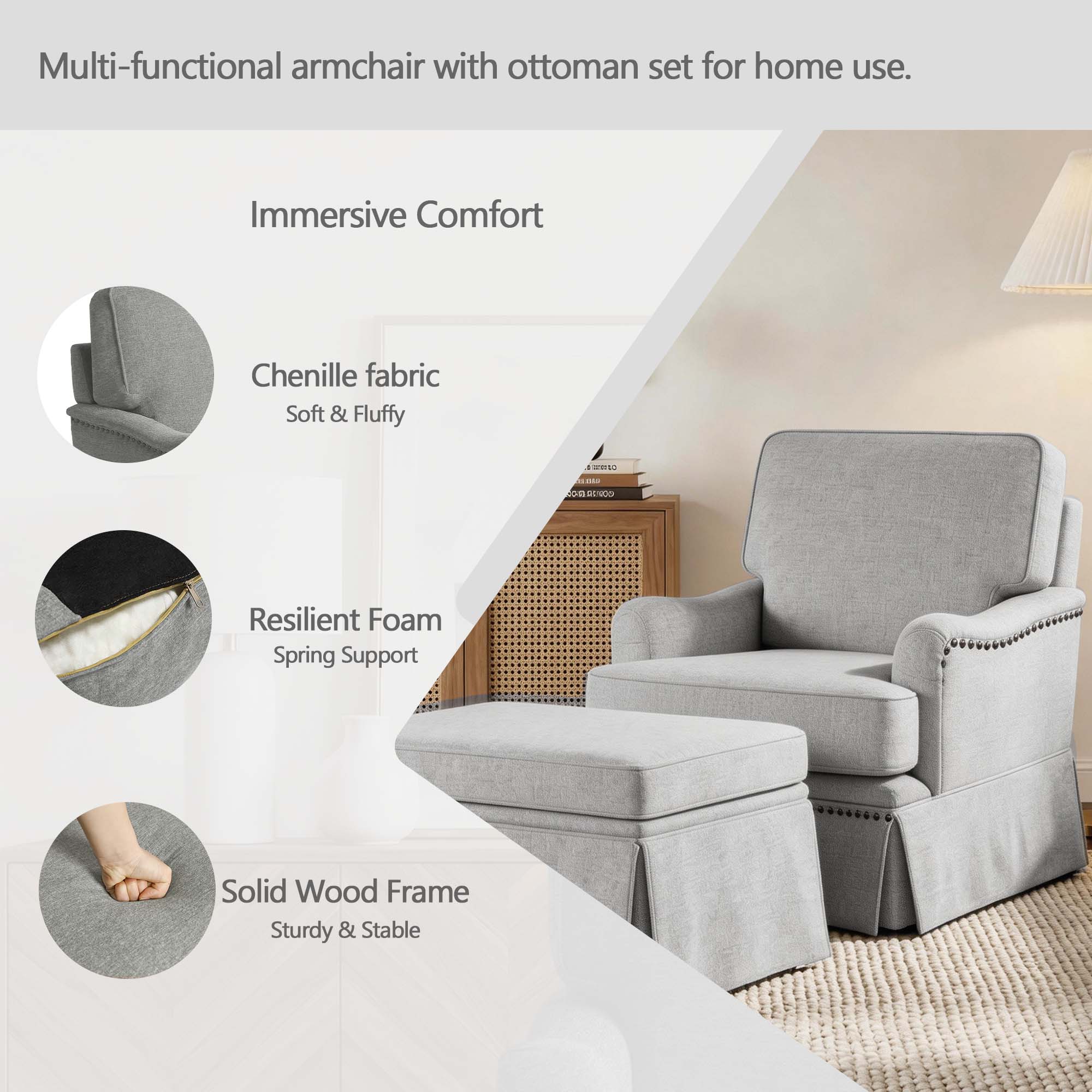Dreamsidea LS-CH0073S-C-LI-AO Living-Room-Sets - View #5