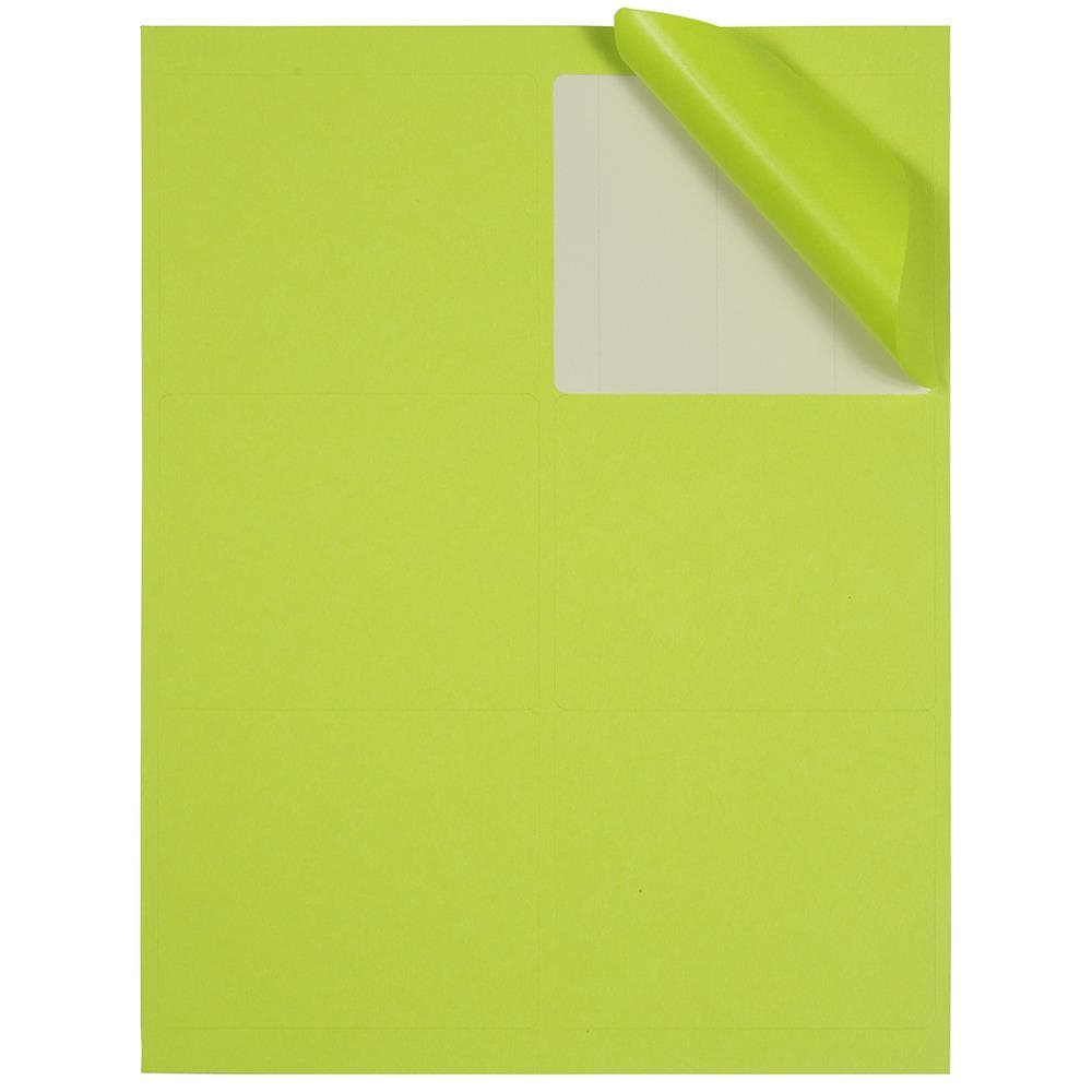 JAM Paper Mailing/Shipping/Address Labels 3-in x 4-in Green Sticky ...