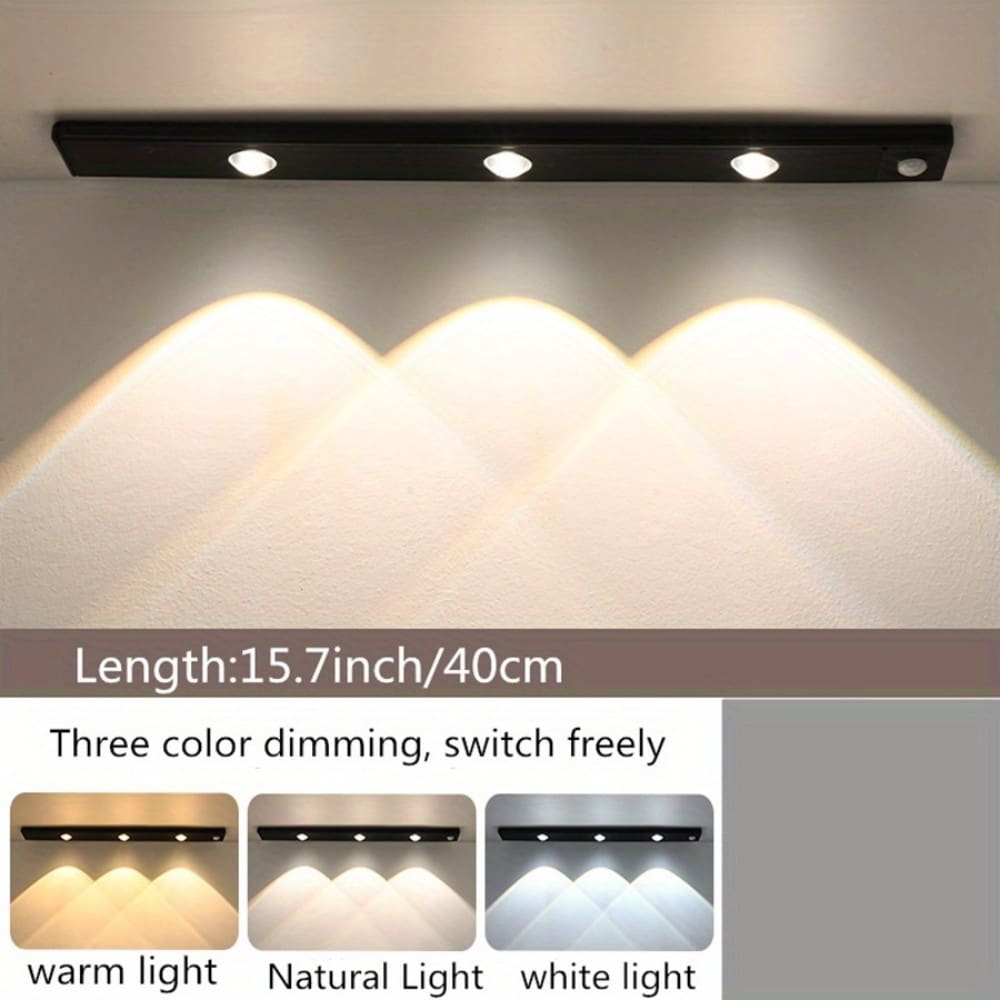 LTMATE LSAB40 JAZAVA 15.7-in USB plug-in LED Under Cabinet Light Bar Motion Sensing Light