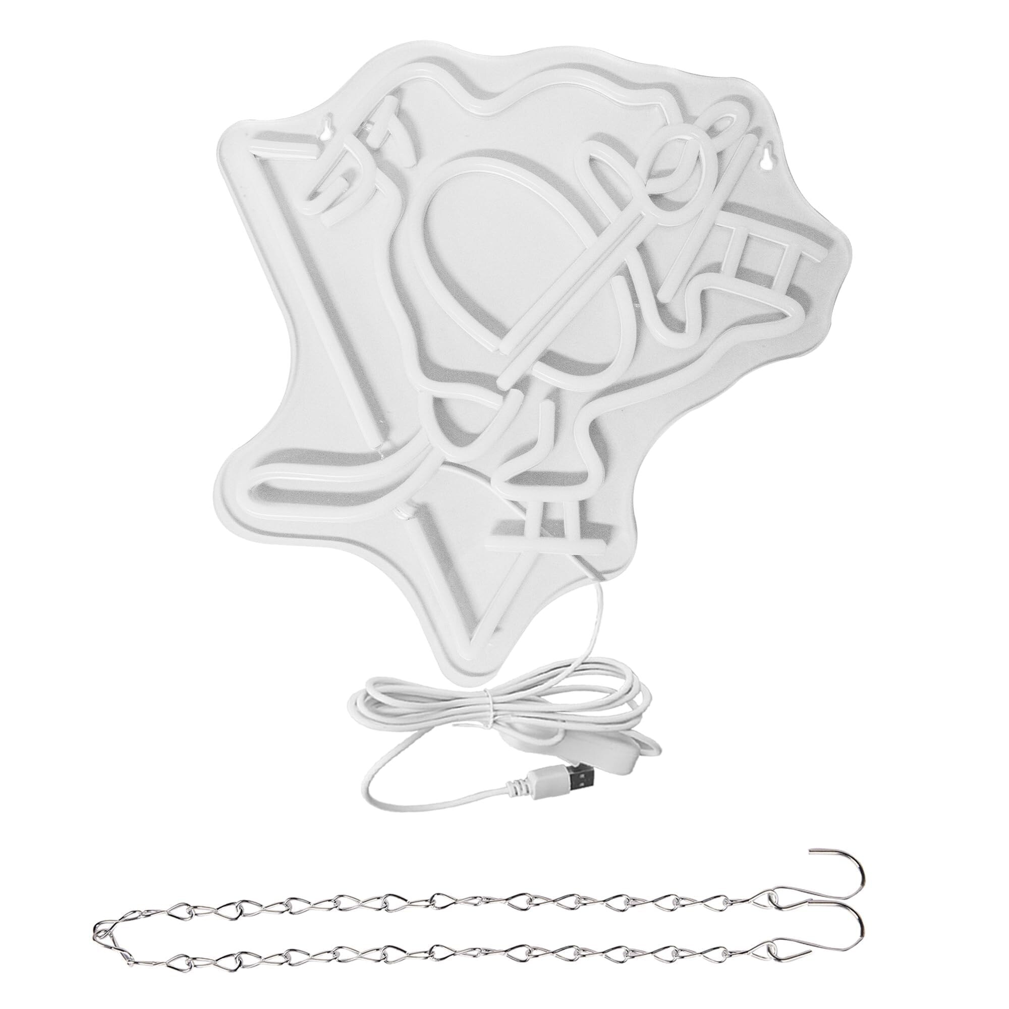 Lukvuzo Ice Hockey Neon Sign 13 Point 4 Inch LED Wall Light Sports ...