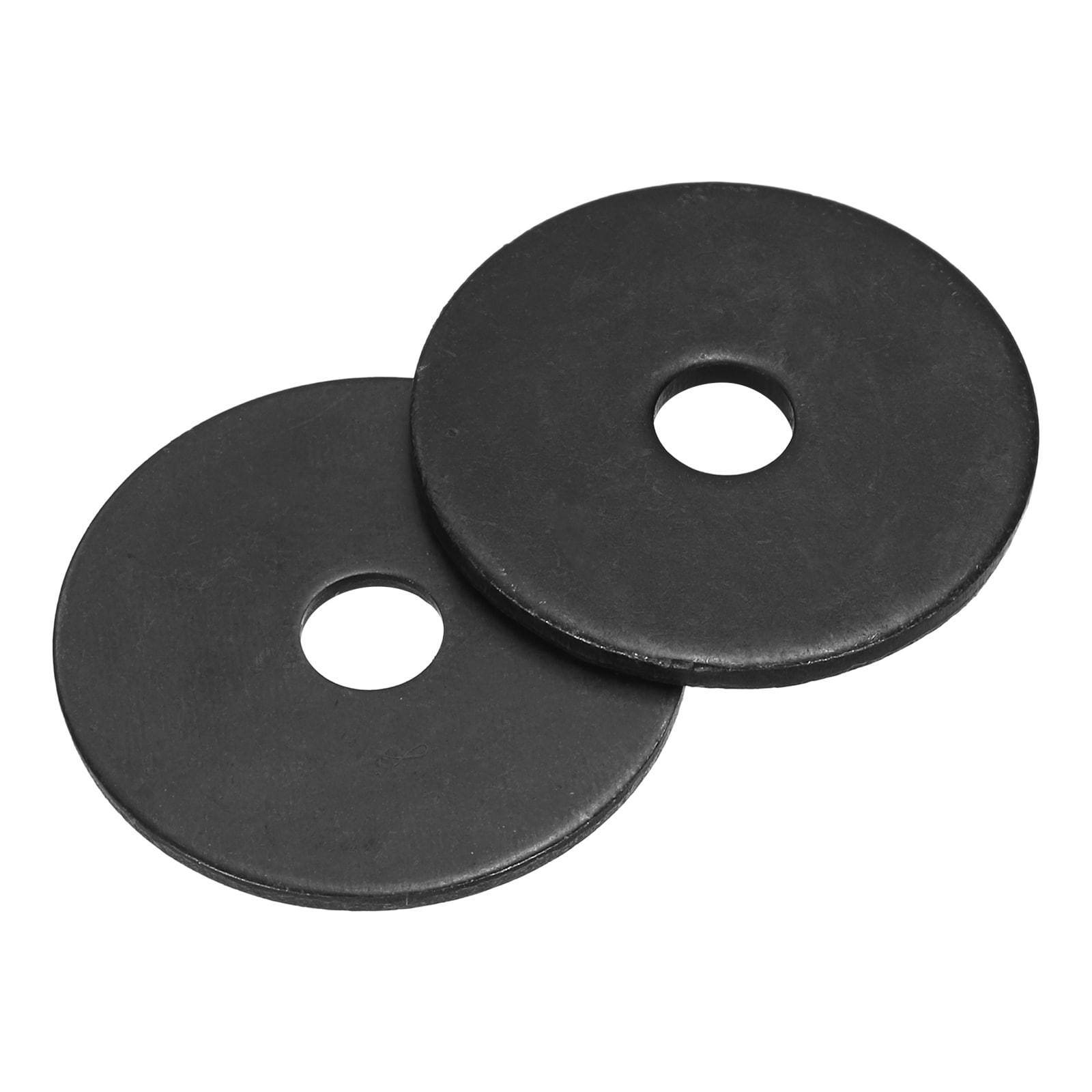 Unique Bargains 50pcs Fender Washer M5 Carbon Steel Flat Washer Fastener Sealing Gasket Black