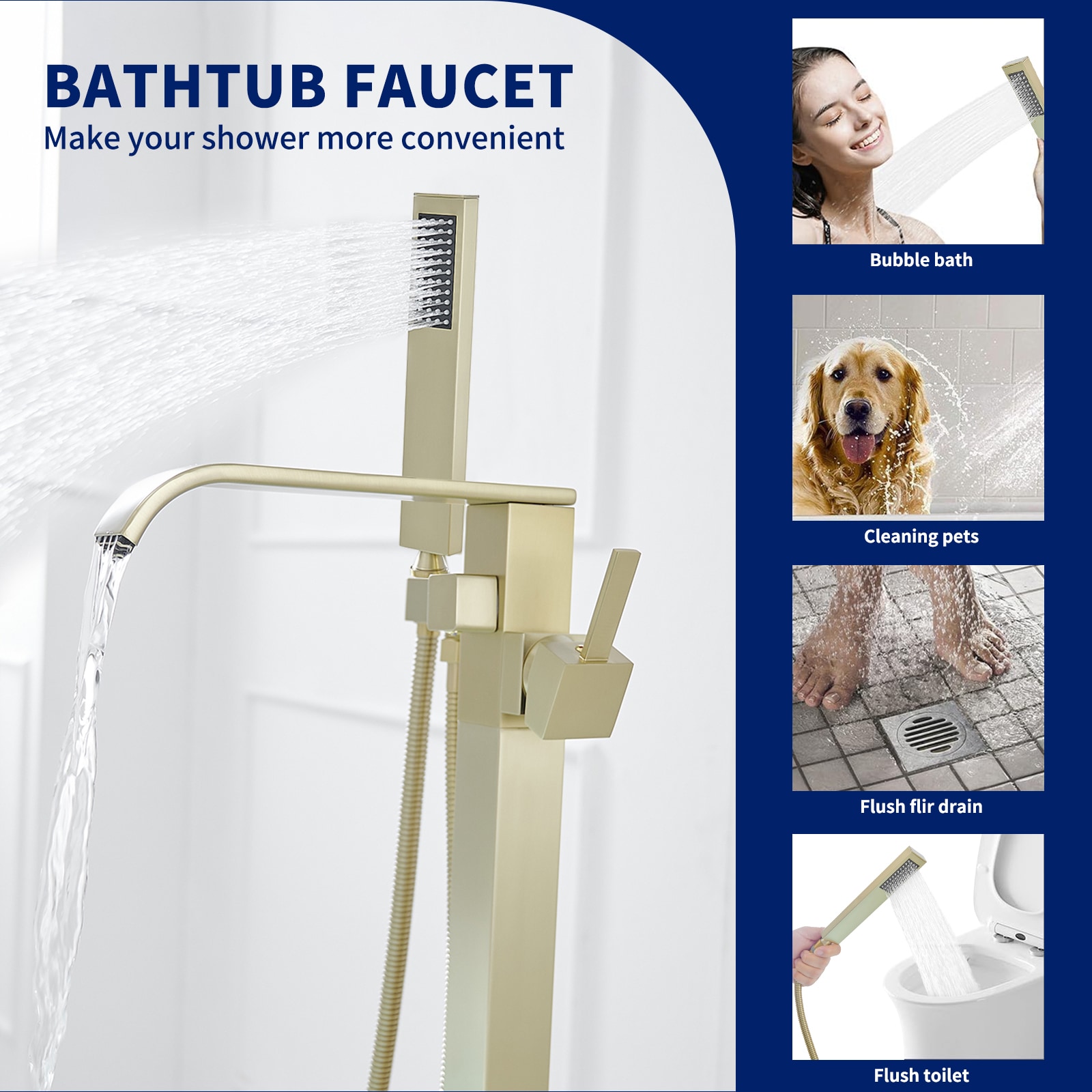 BWE A-97012-BG Roman-Tub-Faucets - View #3